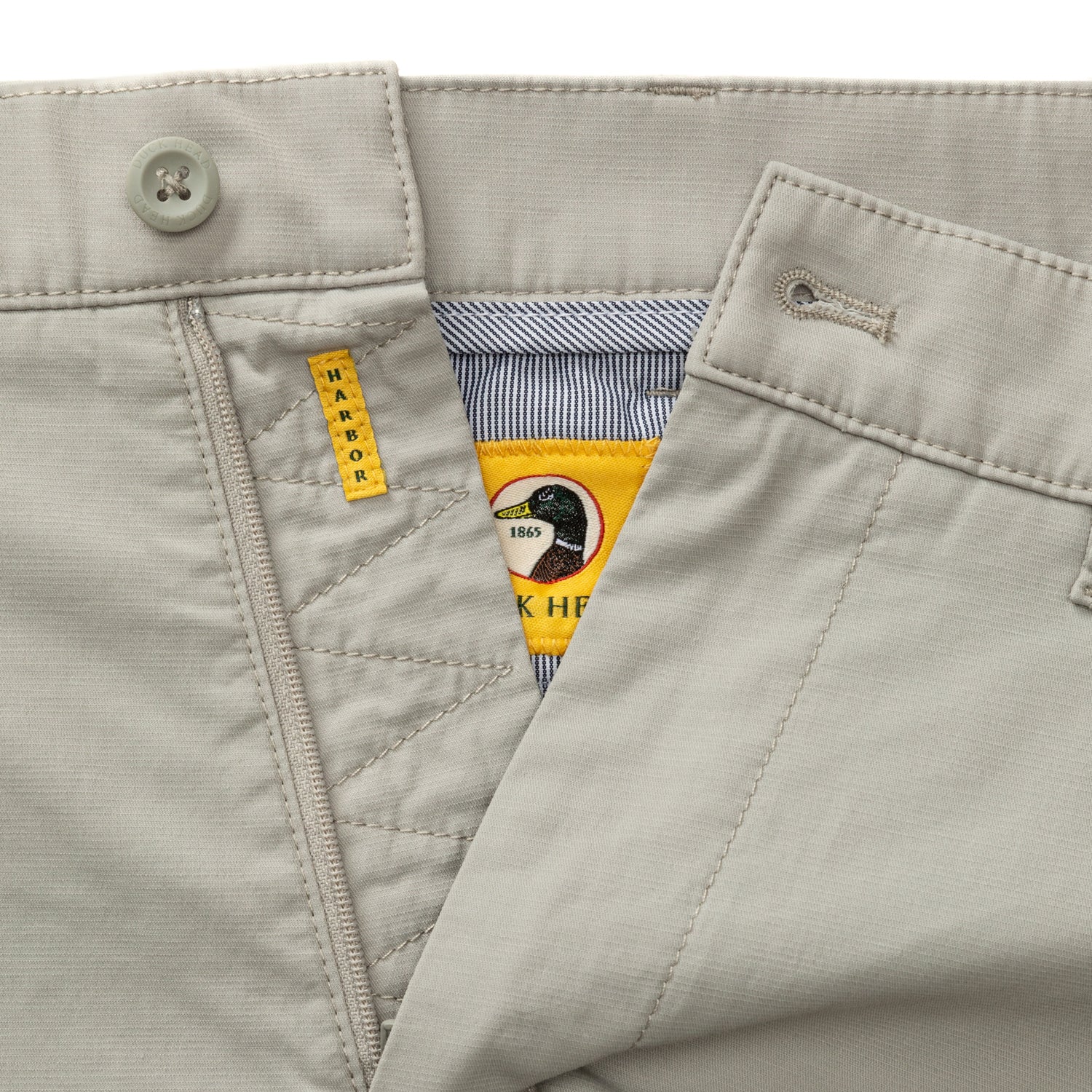 6" Harbor Performance Short - Limestone Grey - Image 5