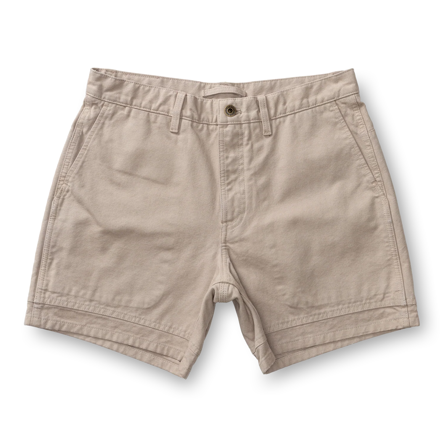 6" Garment Dyed Duck Canvas Short - Taupe - Image 3