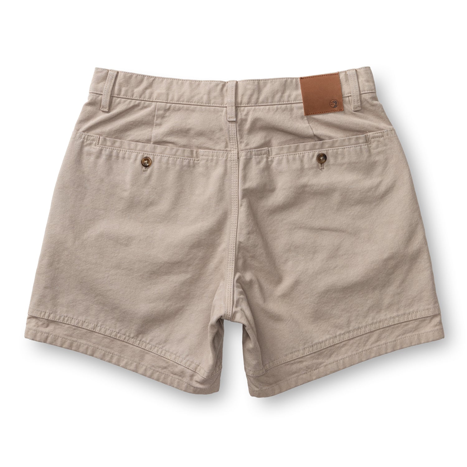 6" Garment Dyed Duck Canvas Short - Taupe - Image 4