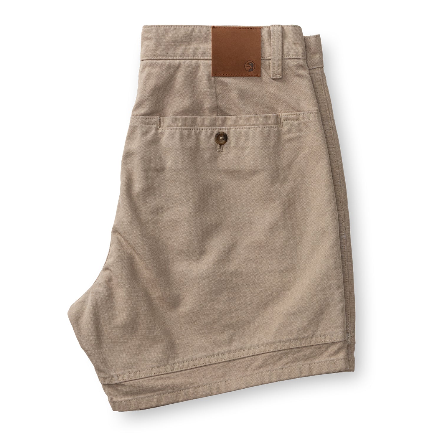 6" Garment Dyed Duck Canvas Short - Taupe - Image 5