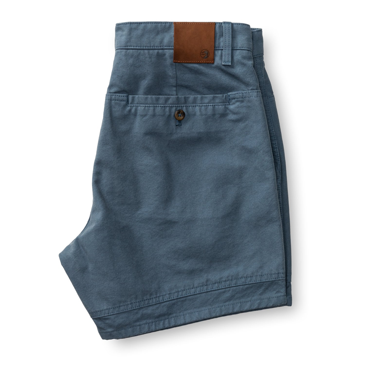 6" Garment Dyed Duck Canvas Short - Vintage Blue - Image 5