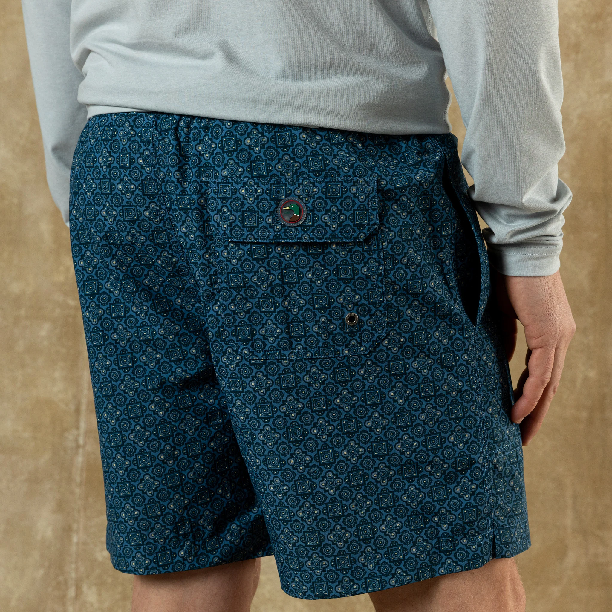 6" Sailport Swim Short - Blue Horizon - Image 3