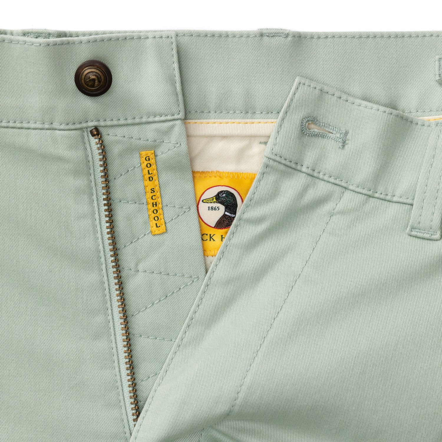 7" Gold School Chino Short - Shadow Green - Image 4