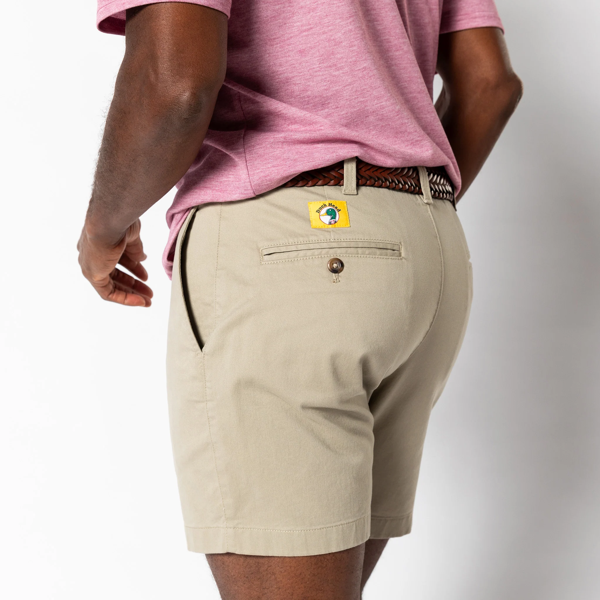 7" Gold School Chino Short - Khaki Gold Patch - Image 3