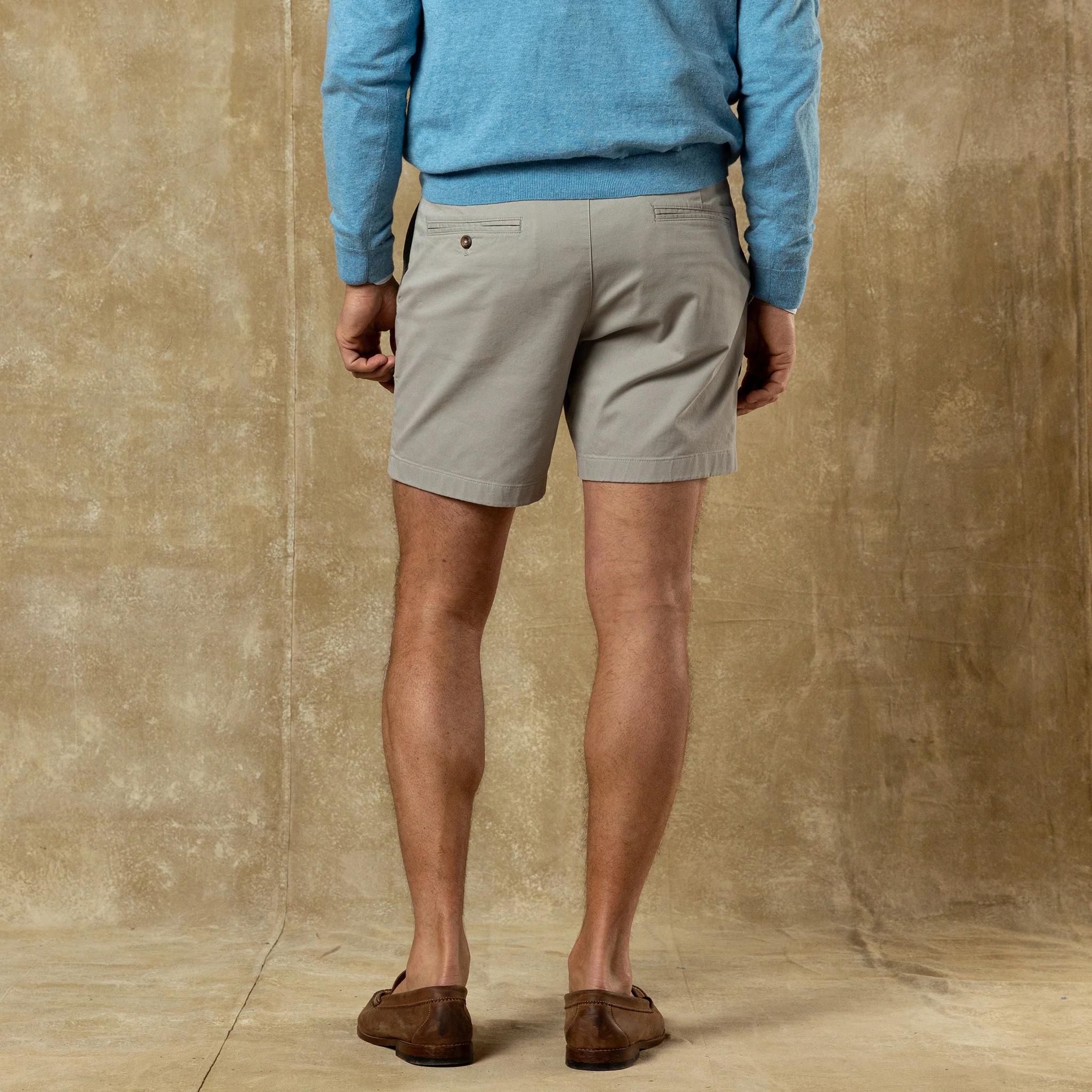 7" Gold School Chino Short - Dove Grey - Image 2