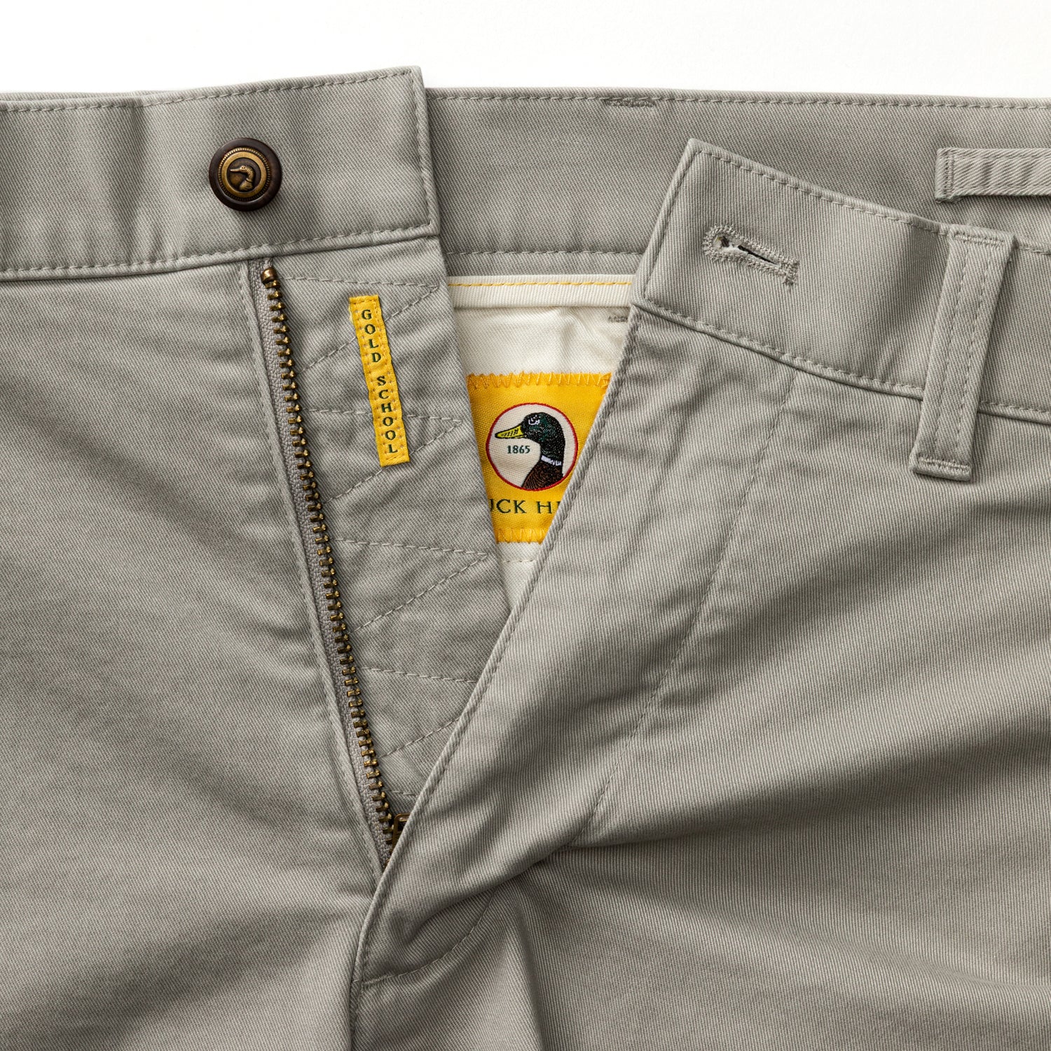 7" Gold School Chino Short - Dove Grey - Image 4
