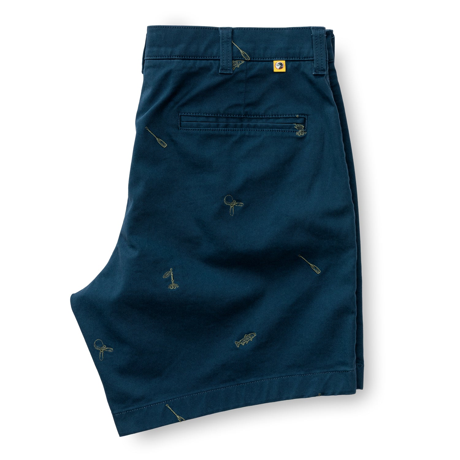 7" Gold School Chino Short - Emb Mallard Blue - Image 3