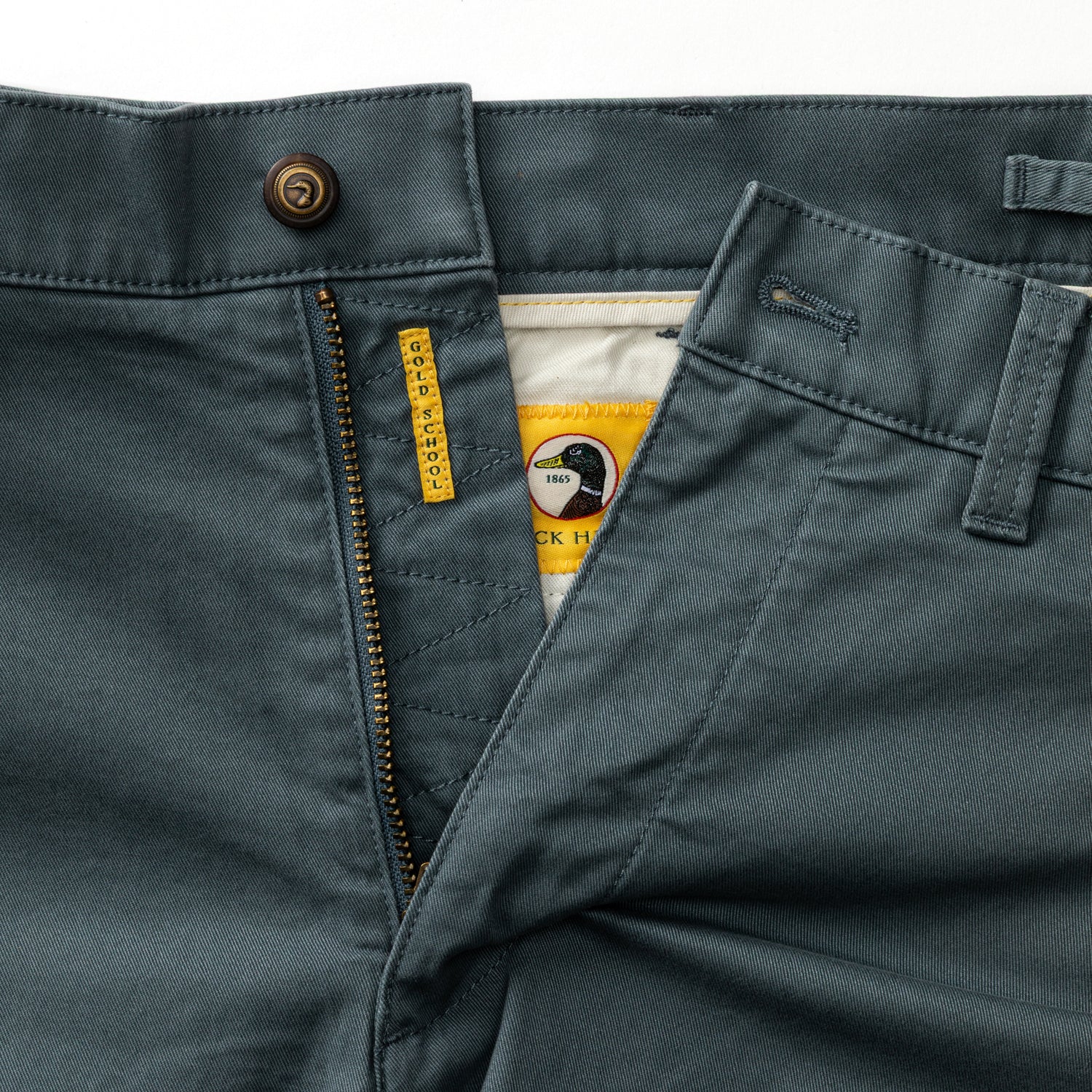 7" Gold School Chino Short - Stormy Blue - Image 4