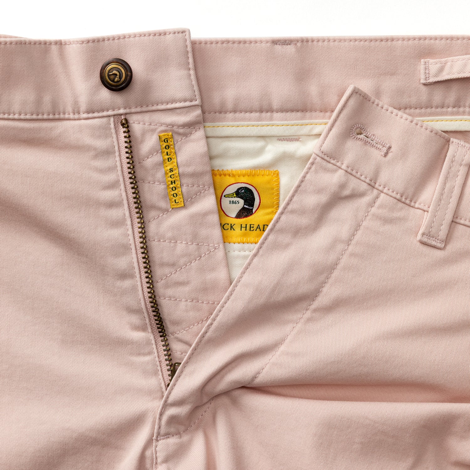 7" Gold School Chino Short - Washed Pink - Image 4