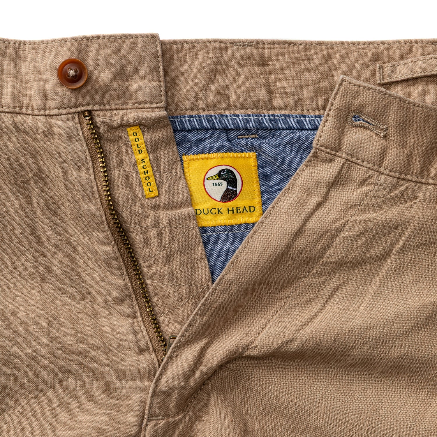 7" Gold School Linen Chino Short - Clay - Image 4