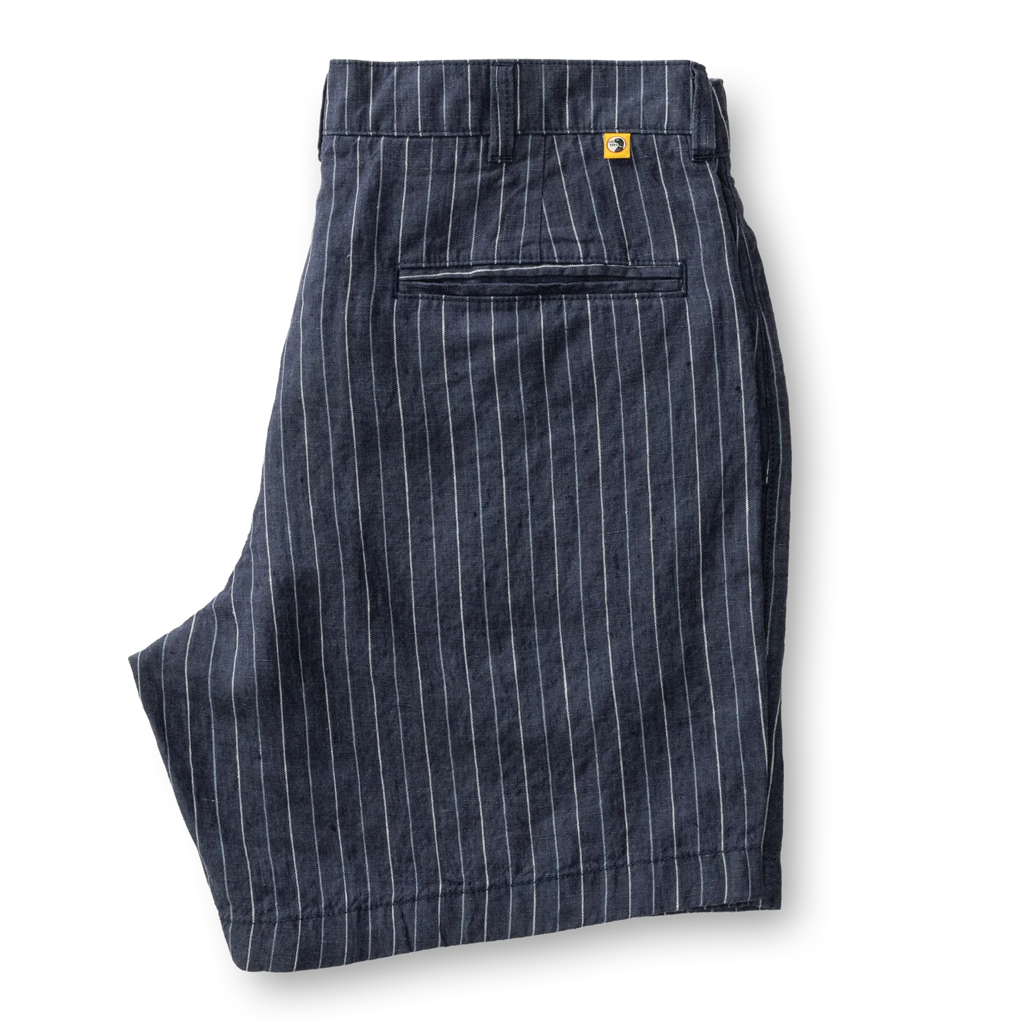 7" Gold School Linen Chino Short - Navy - Image 3
