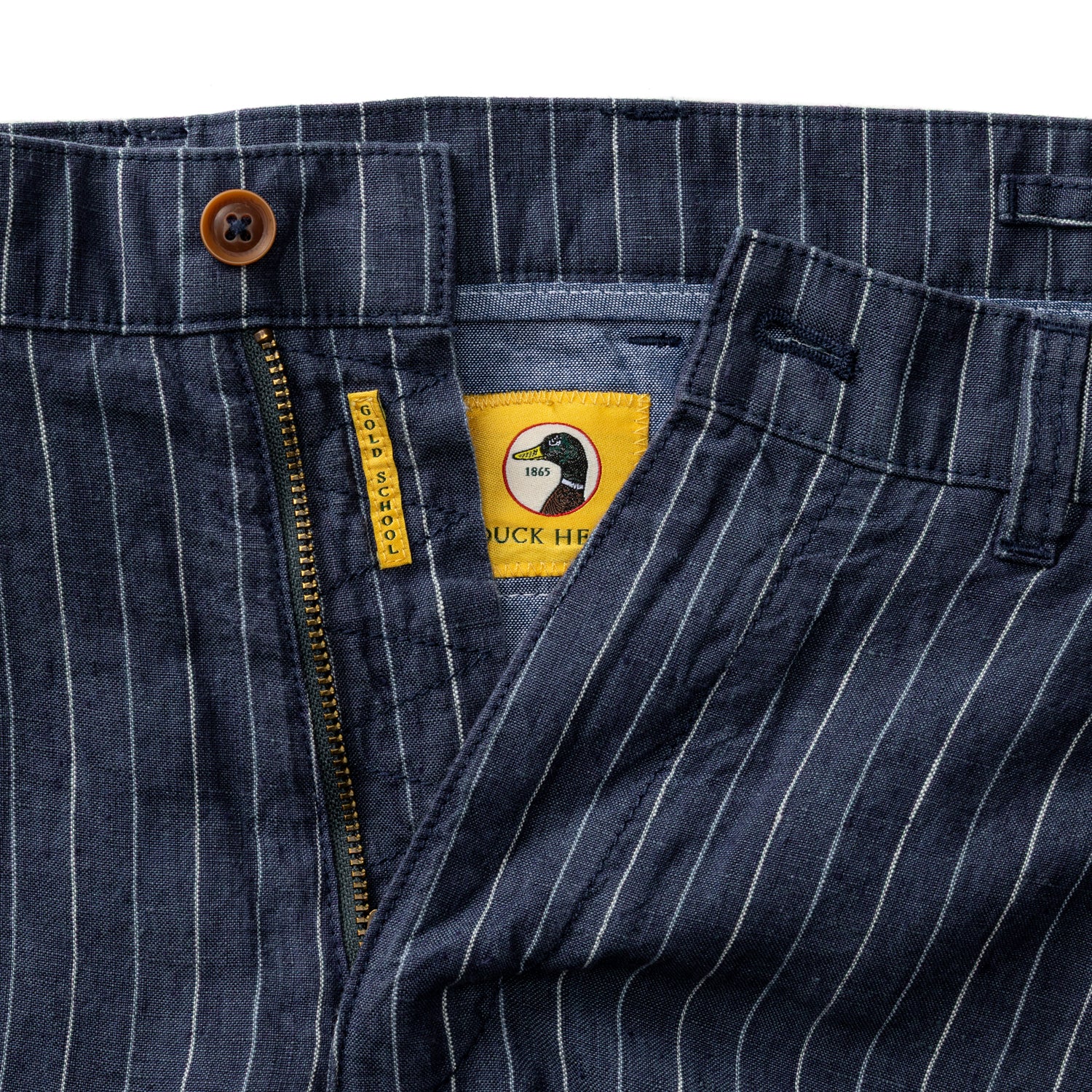 7" Gold School Linen Chino Short - Navy - Image 4