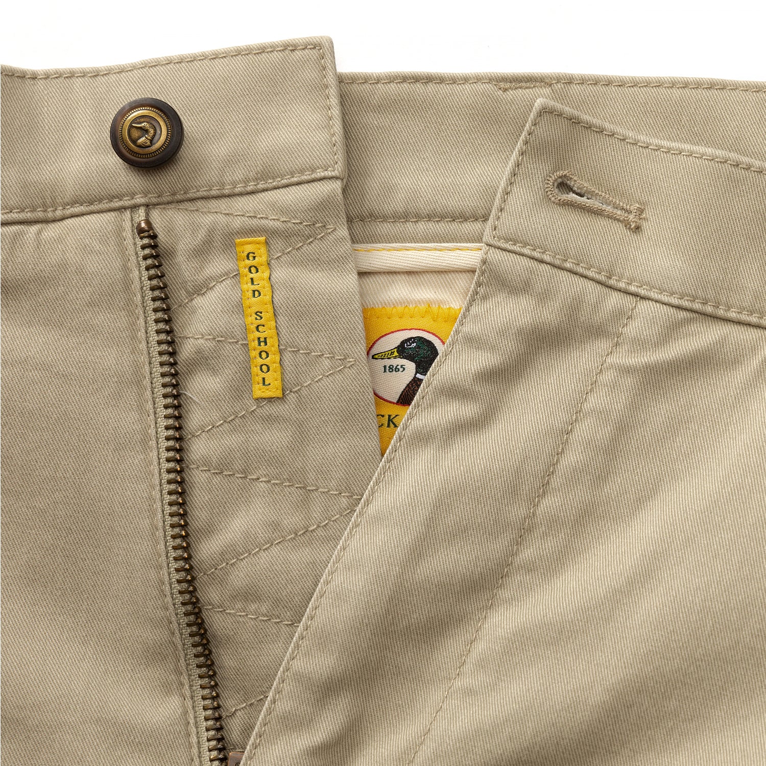 9" Gold School Chino Short - Khaki - Image 5
