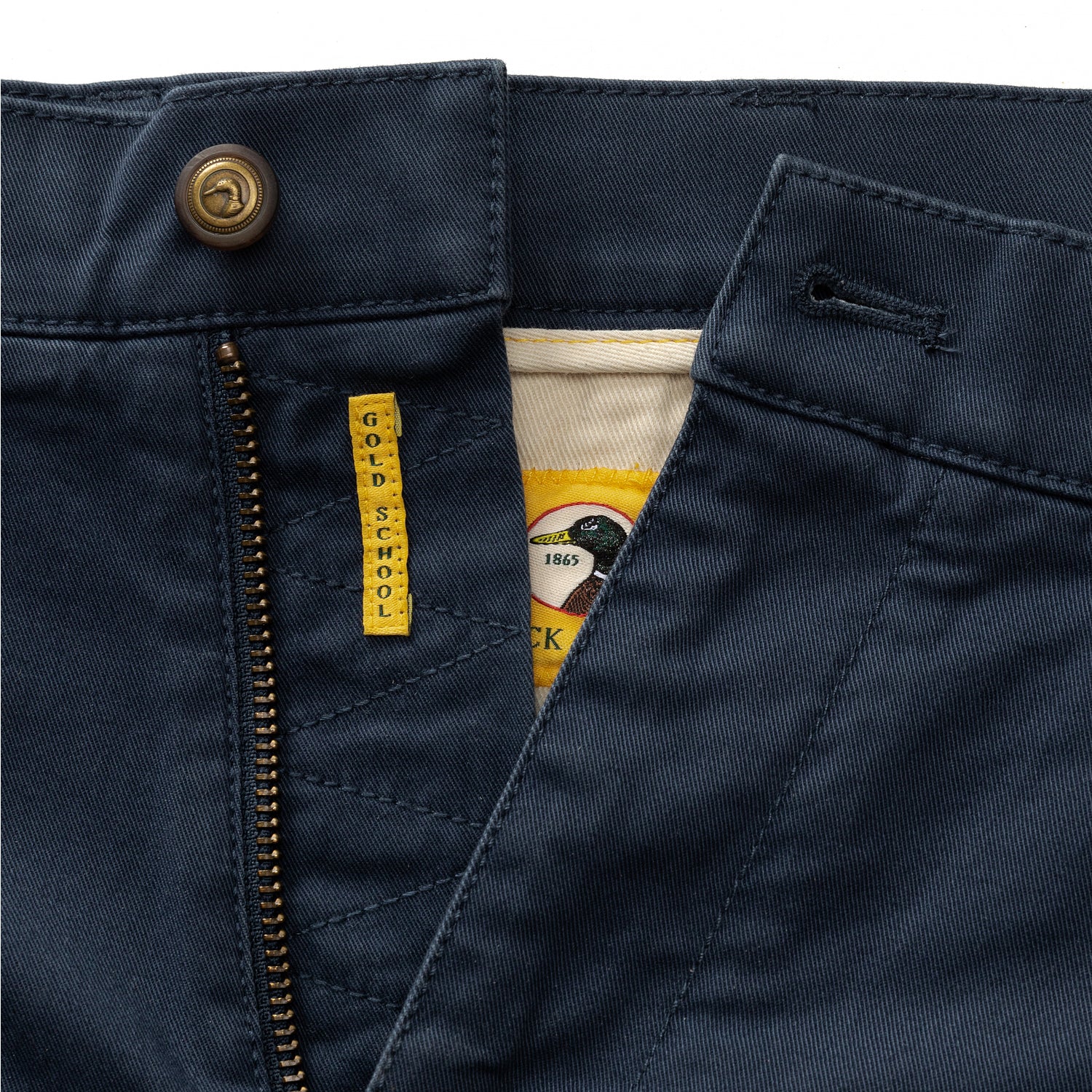9" Gold School Chino Short - Navy - Image 5