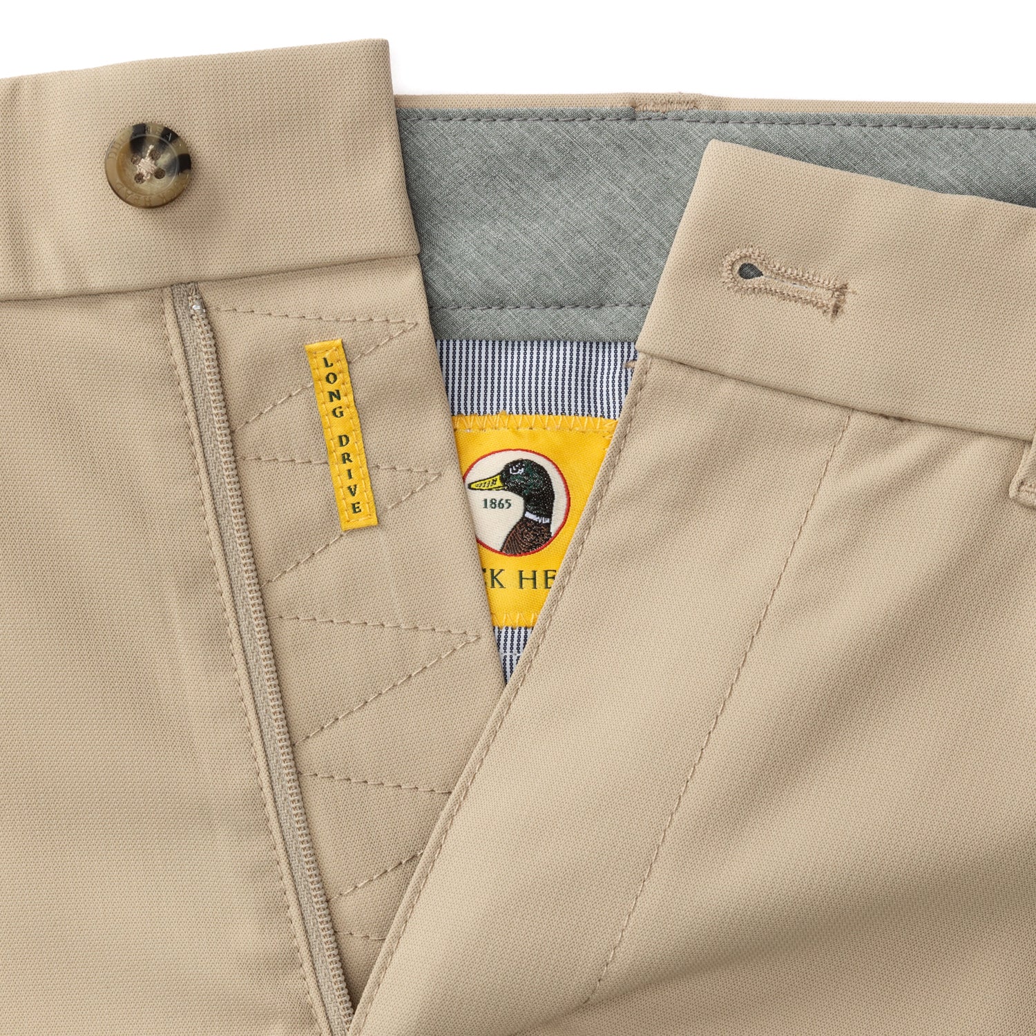 9" Long Drive Performance Short - Khaki - Image 4