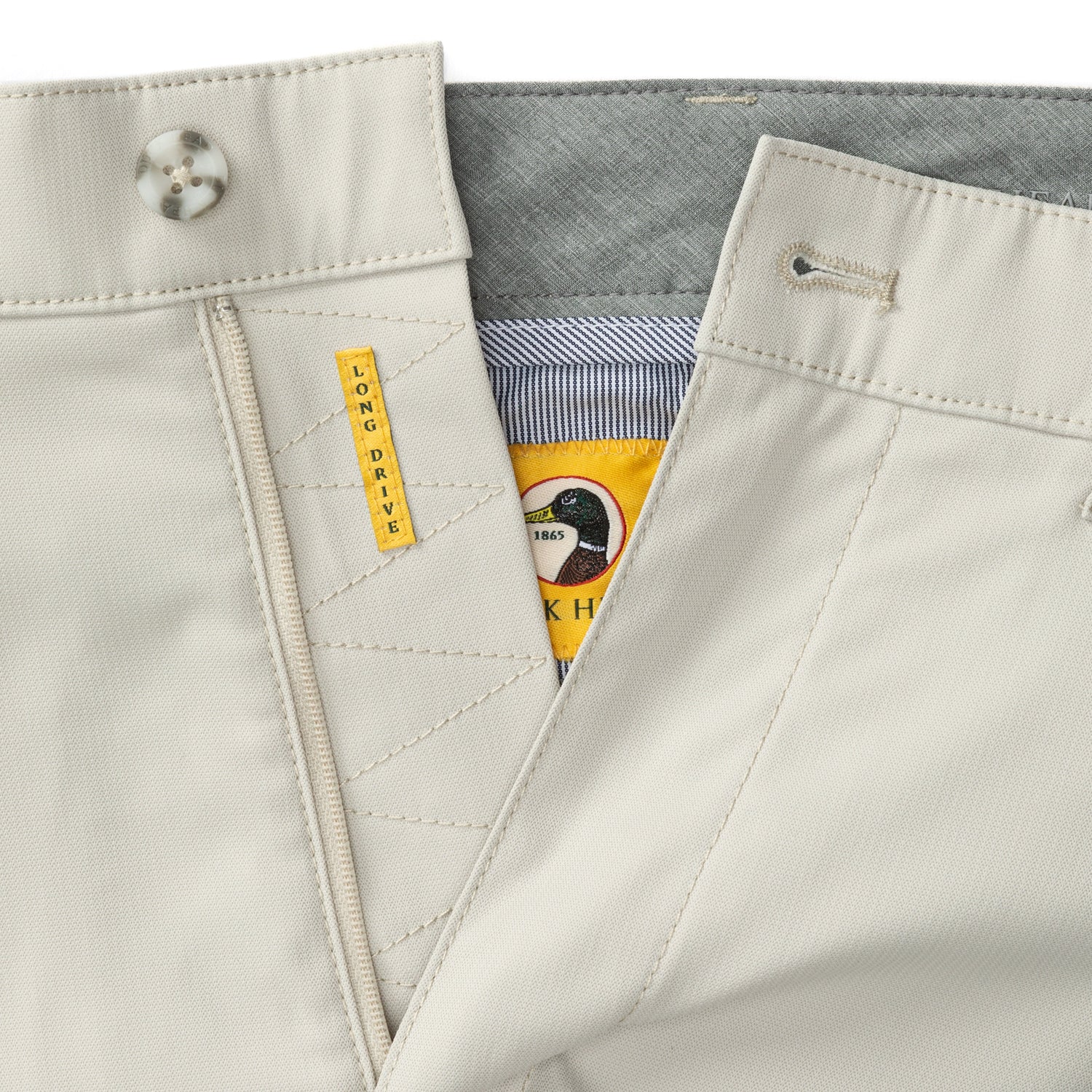 9" Long Drive Performance Short - Stone - Image 4
