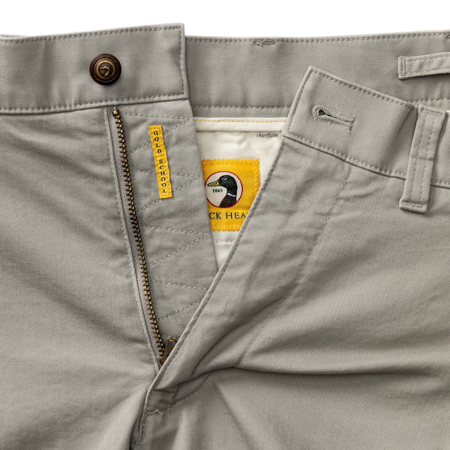 9" Gold School Chino Short - Dove Grey - Image 4