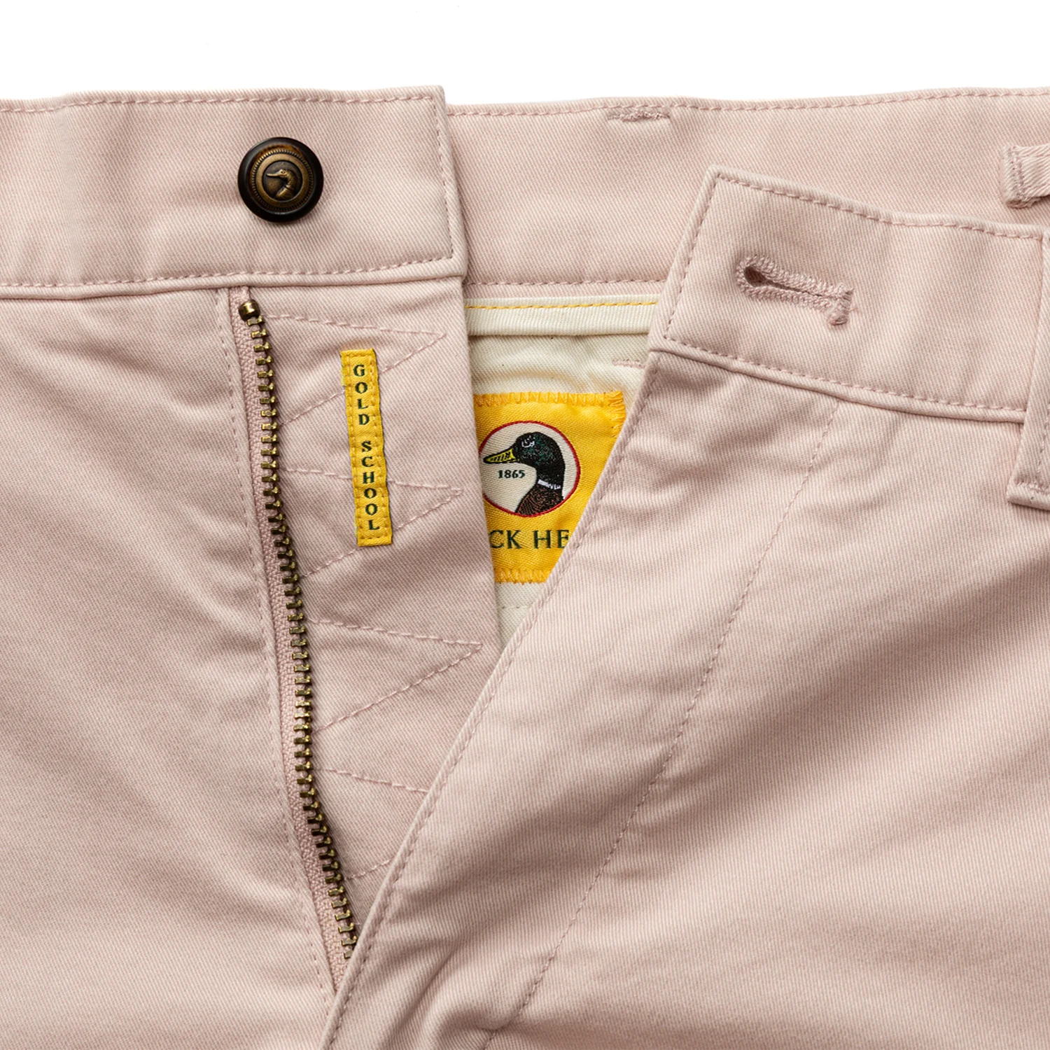 9" Gold School Chino Short - Washed Pink - Image 4