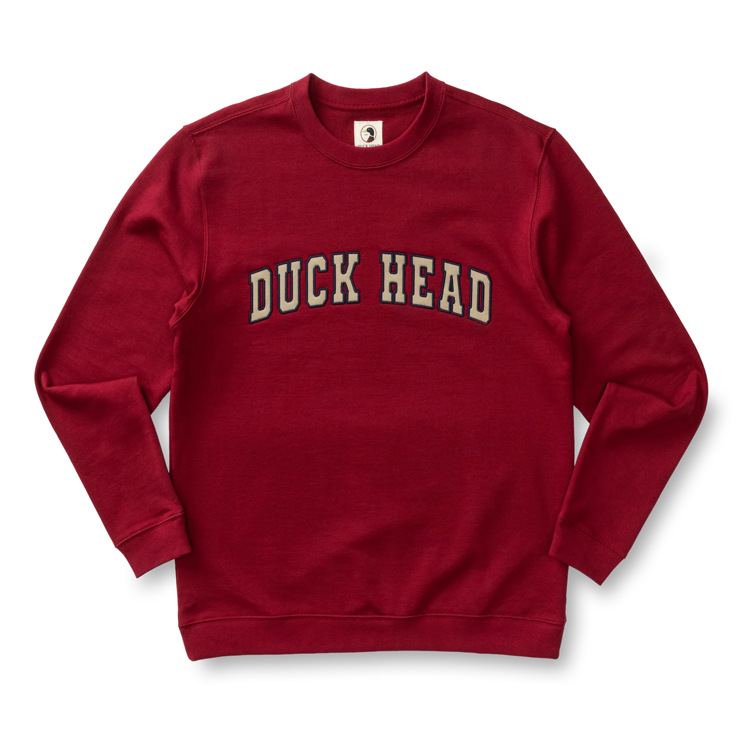 Applique Crewneck Sweatshirt - Deep Red - Image 2