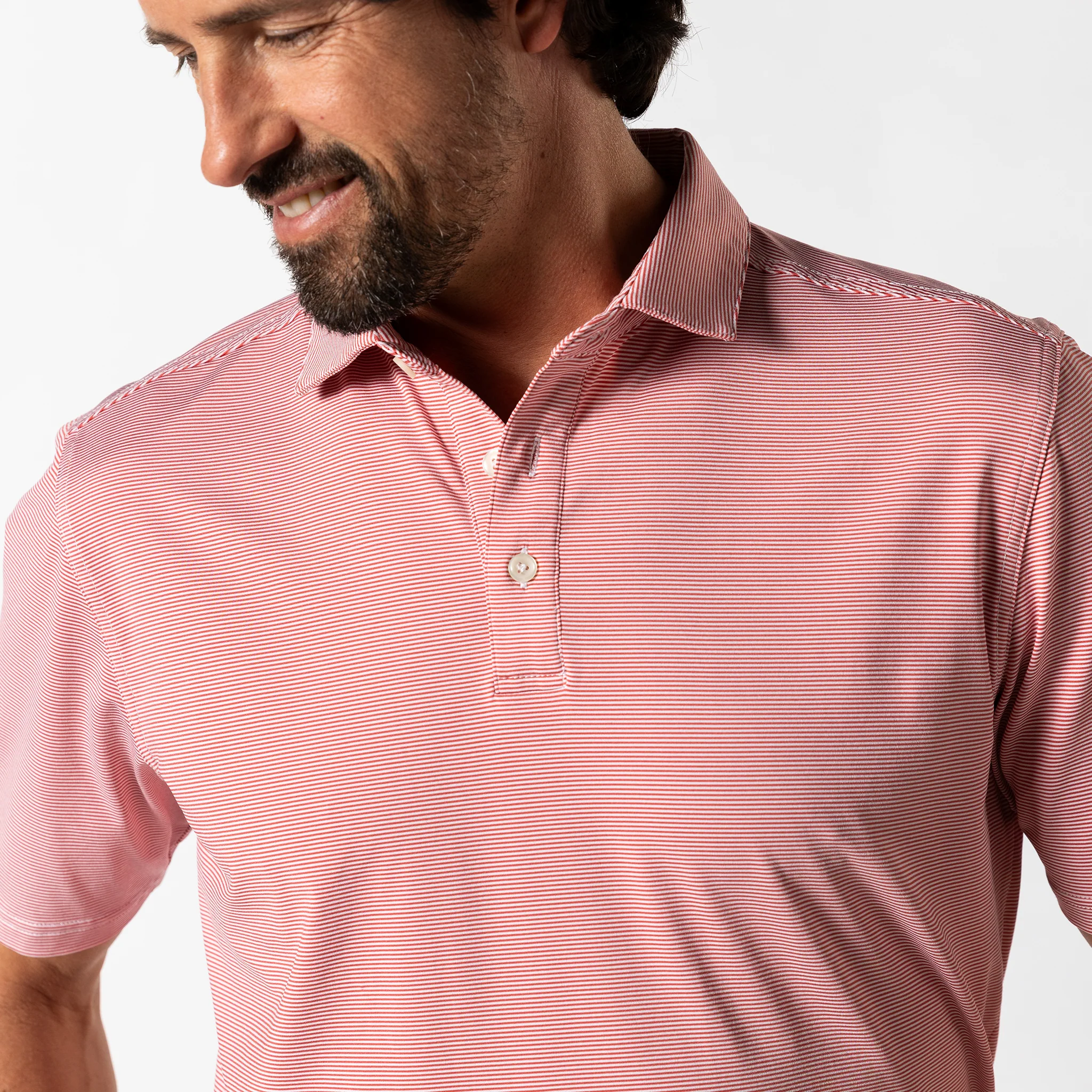 Long Drive Performance Polo - Blane Stripe - Image 2