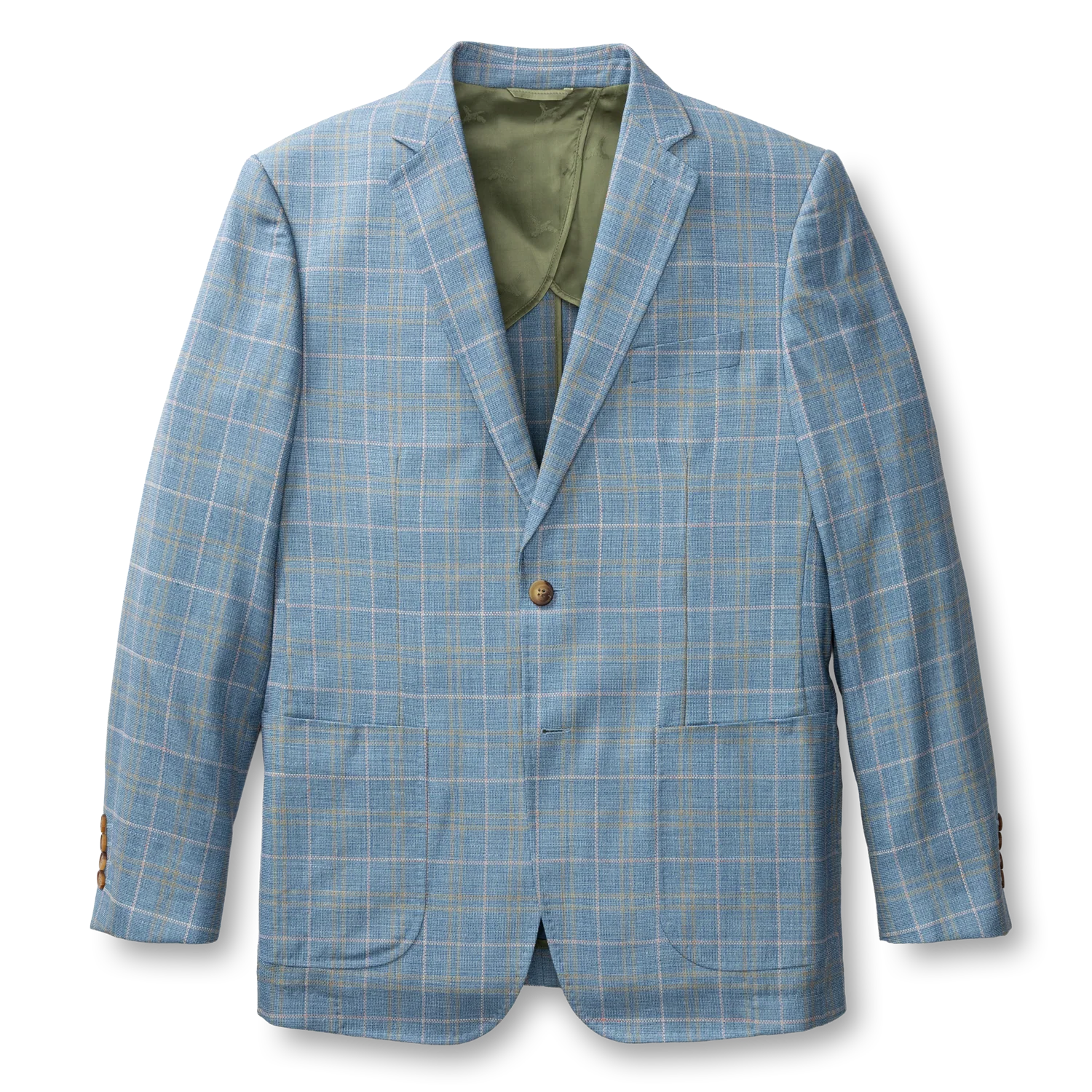 Bradner Plaid Sport Coat - Chambray Blue - Image 3