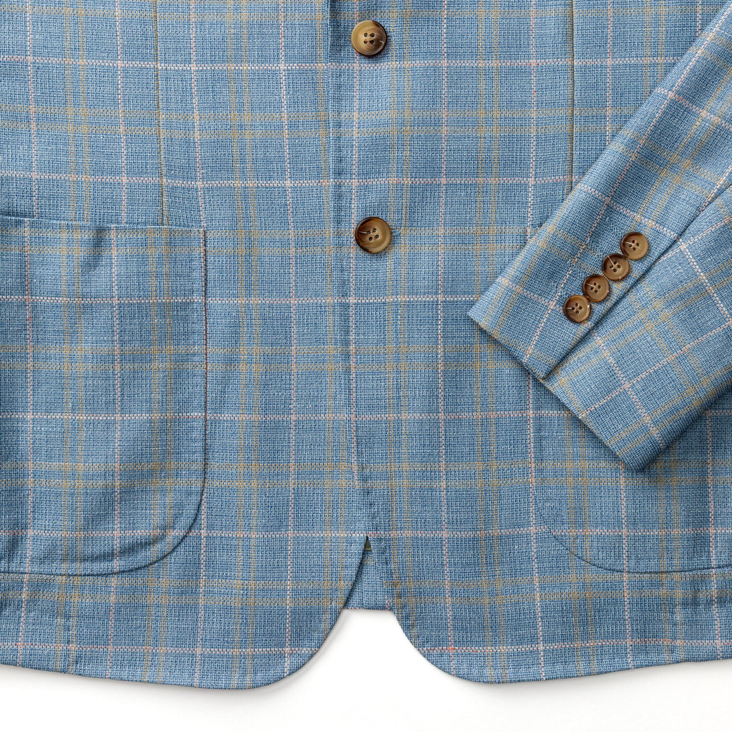 Bradner Plaid Sport Coat - Chambray Blue - Image 5