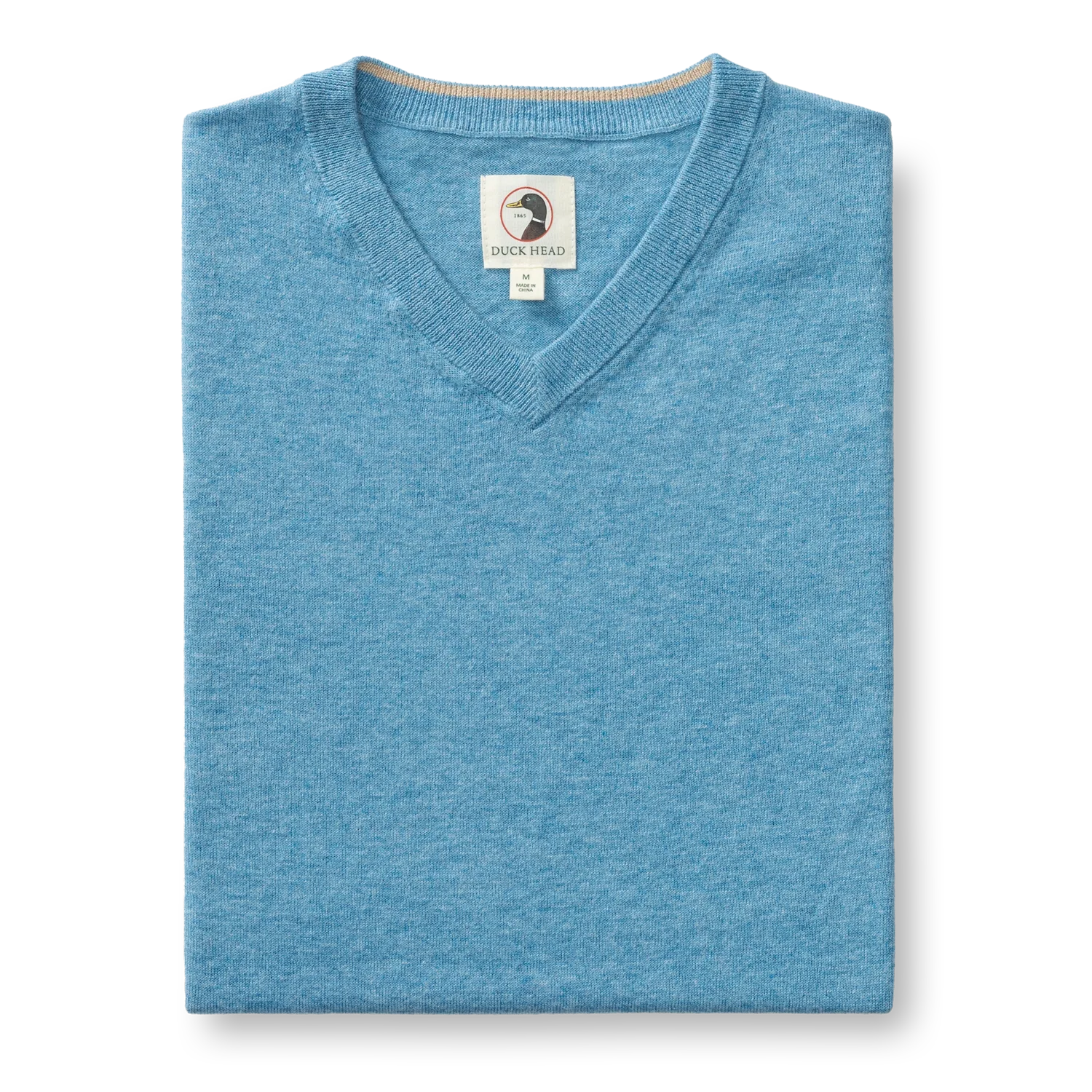 Buckley Jersey V-Neck Sweater - Blue Heather - Image 3
