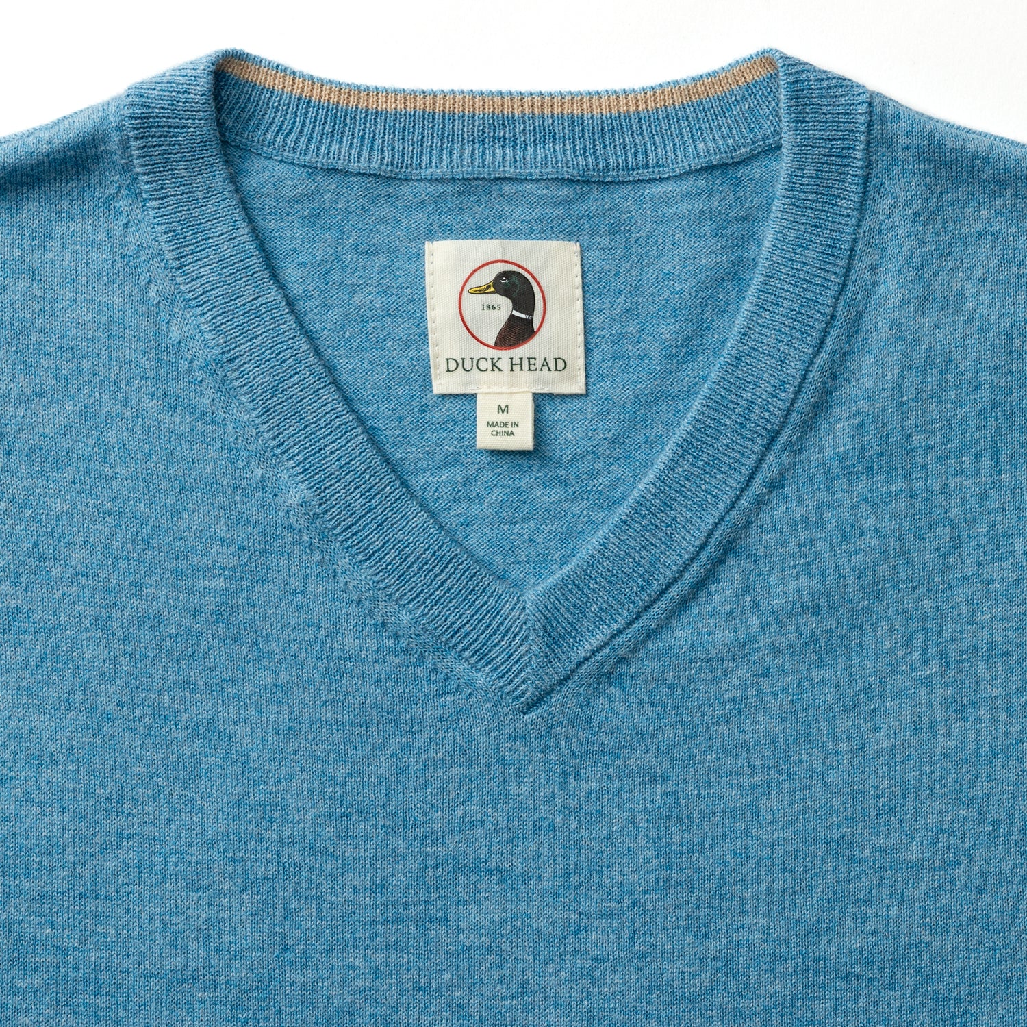 Buckley Jersey V-Neck Sweater - Blue Heather - Image 4