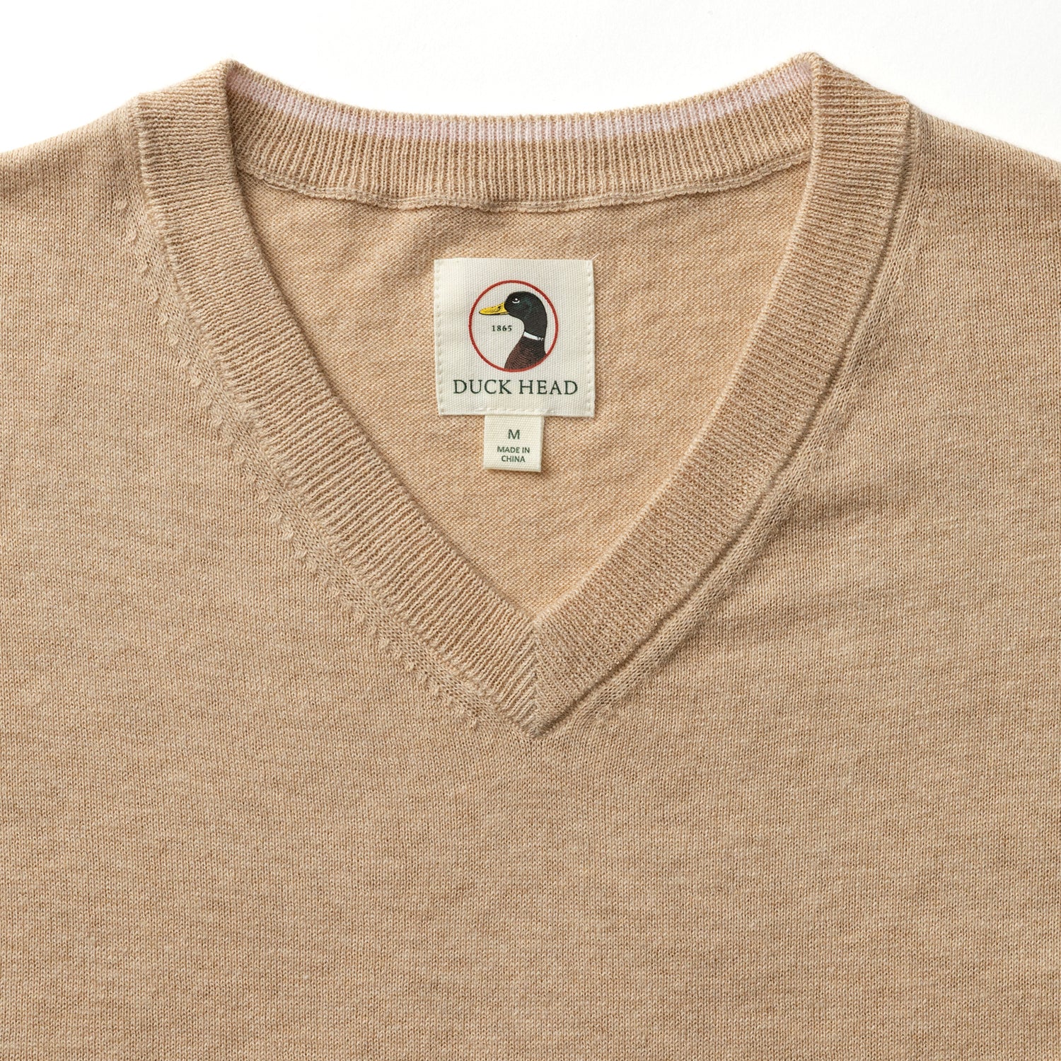 Buckley Jersey V-Neck Sweater - Tan Heather - Image 3