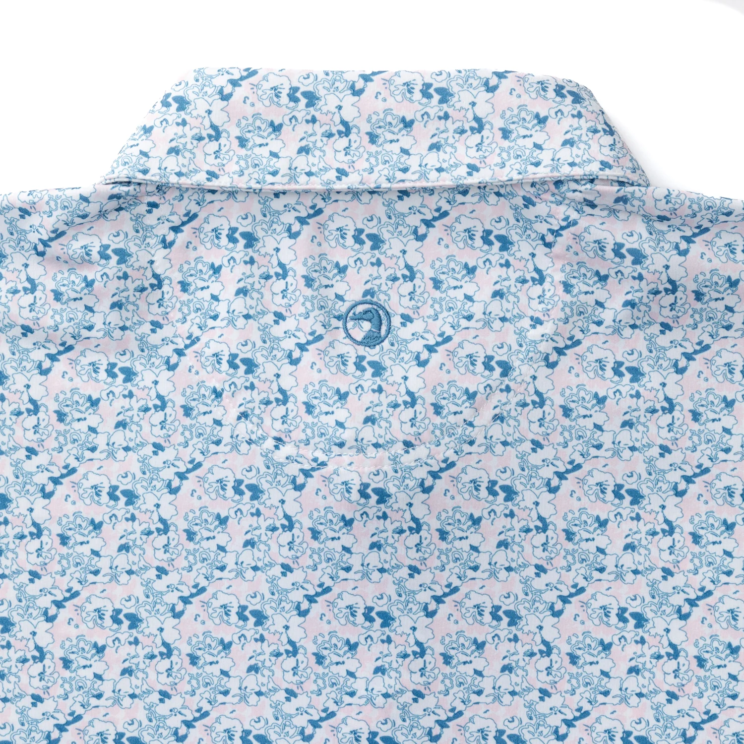 Long Drive Performance Polo - Canopy Floral - Pastel Pink - Image 6