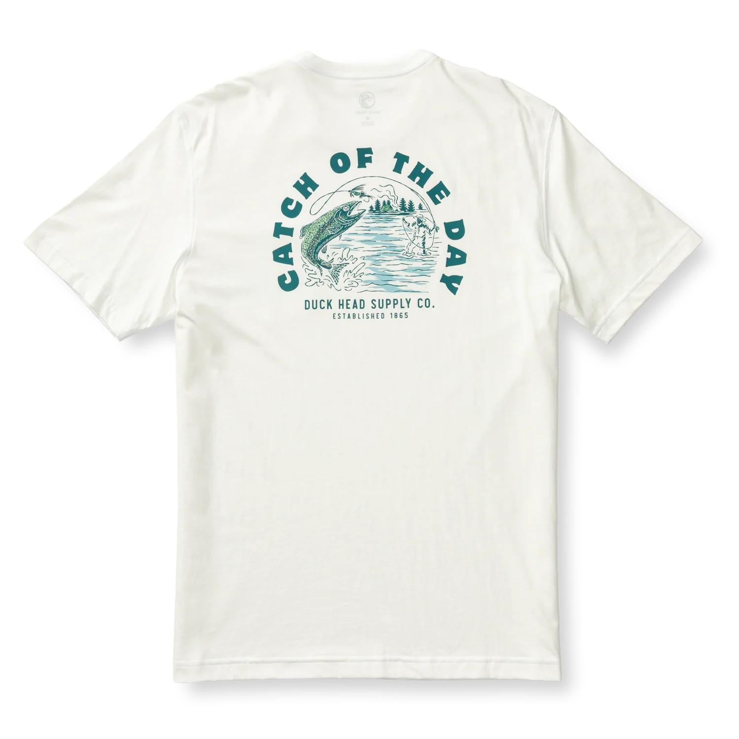 Catch Of The Day T-Shirt - Soft White - Image 3