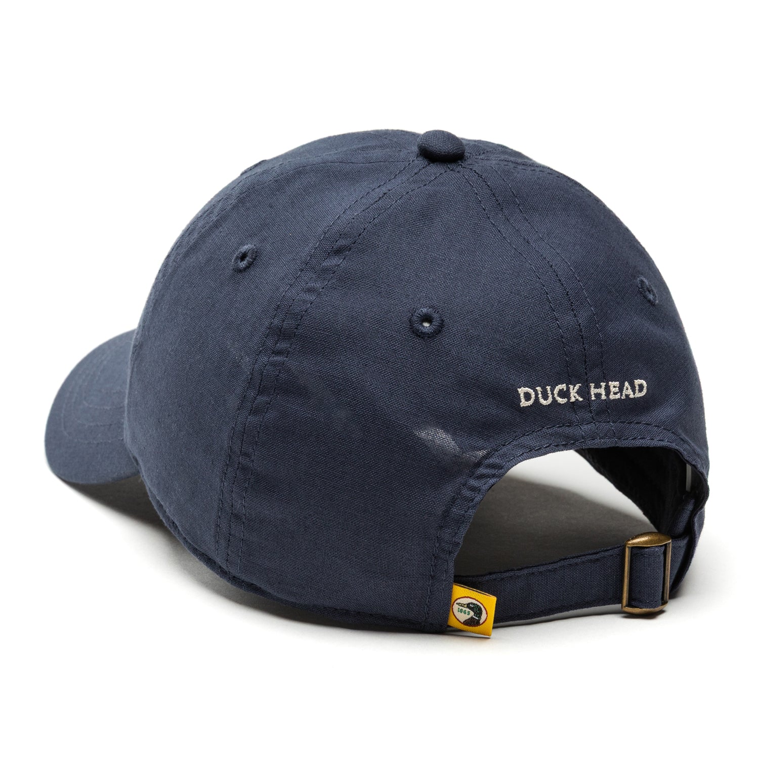 Circle Patch Cotton Linen Hat - Mallard Blue - Image 2