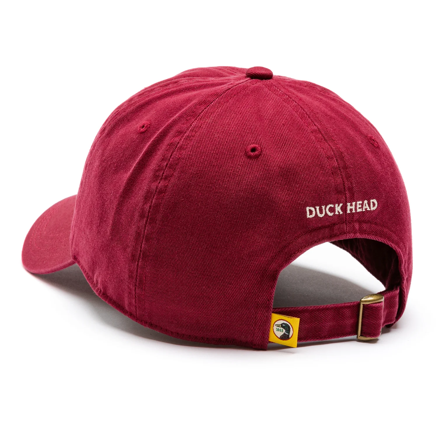 Circle Patch Twill Hat - Deep Red - Image 2
