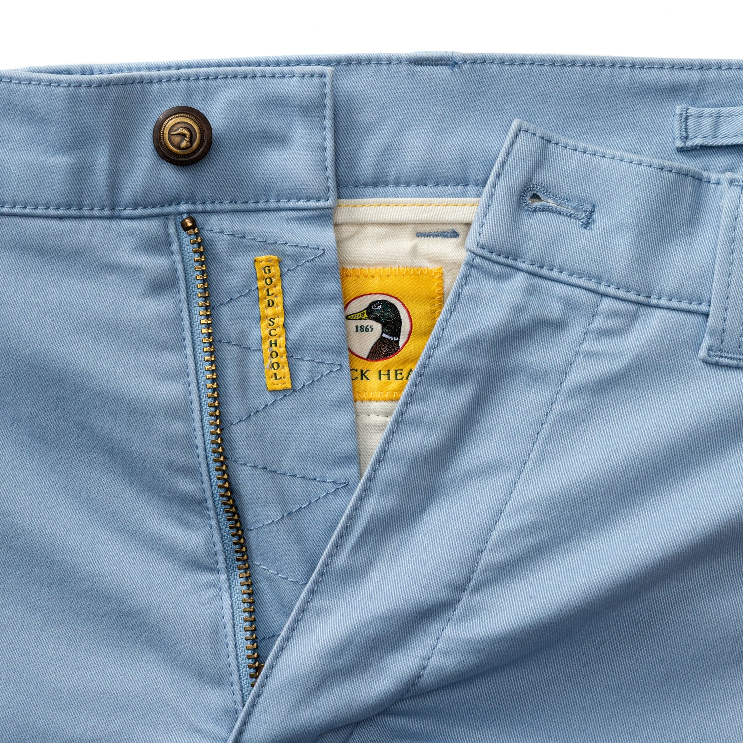 Classic Fit Gold School Chino - Chambray Blue - Image 4