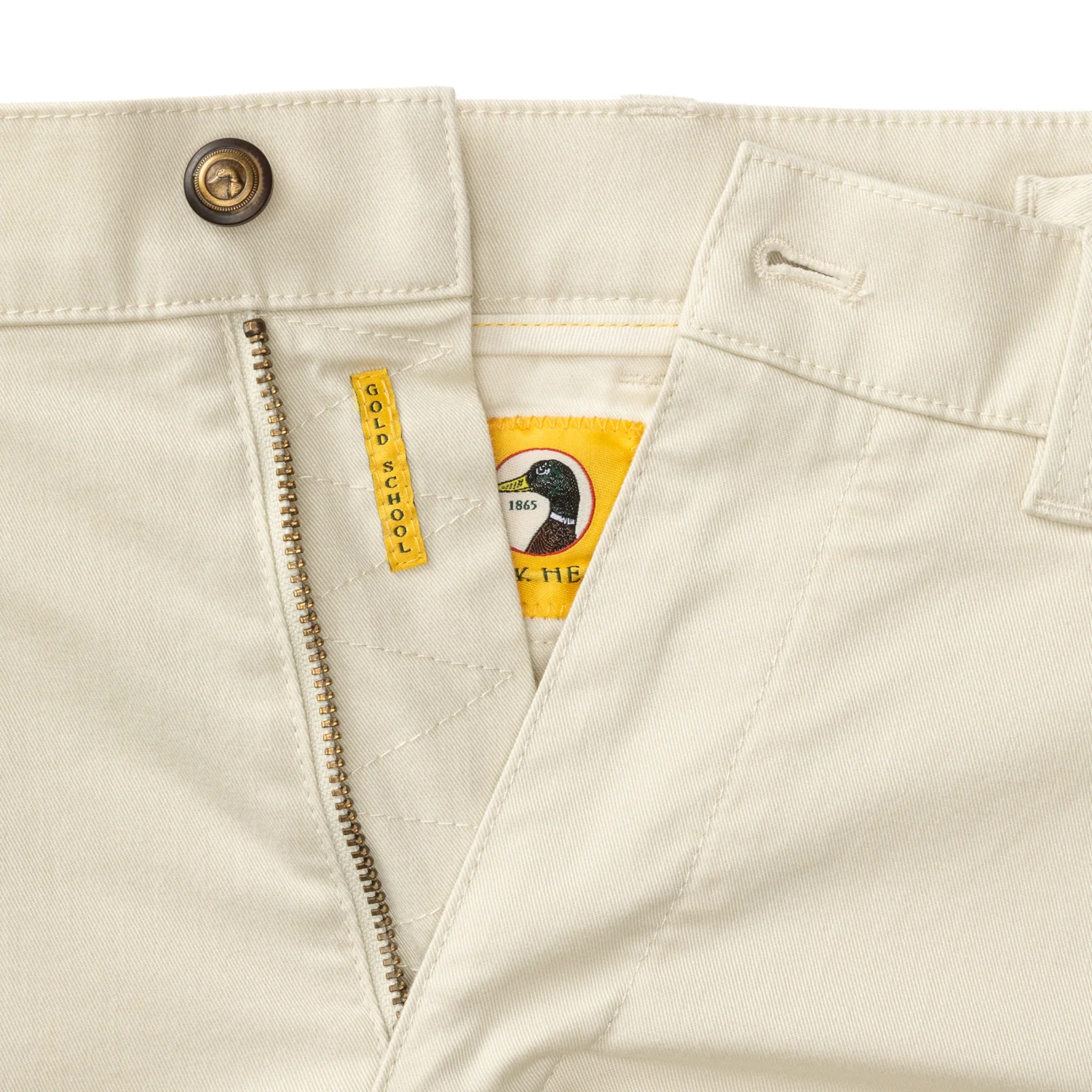 Classic Fit Gold School Chino - Stone Gold Patch - Image 4