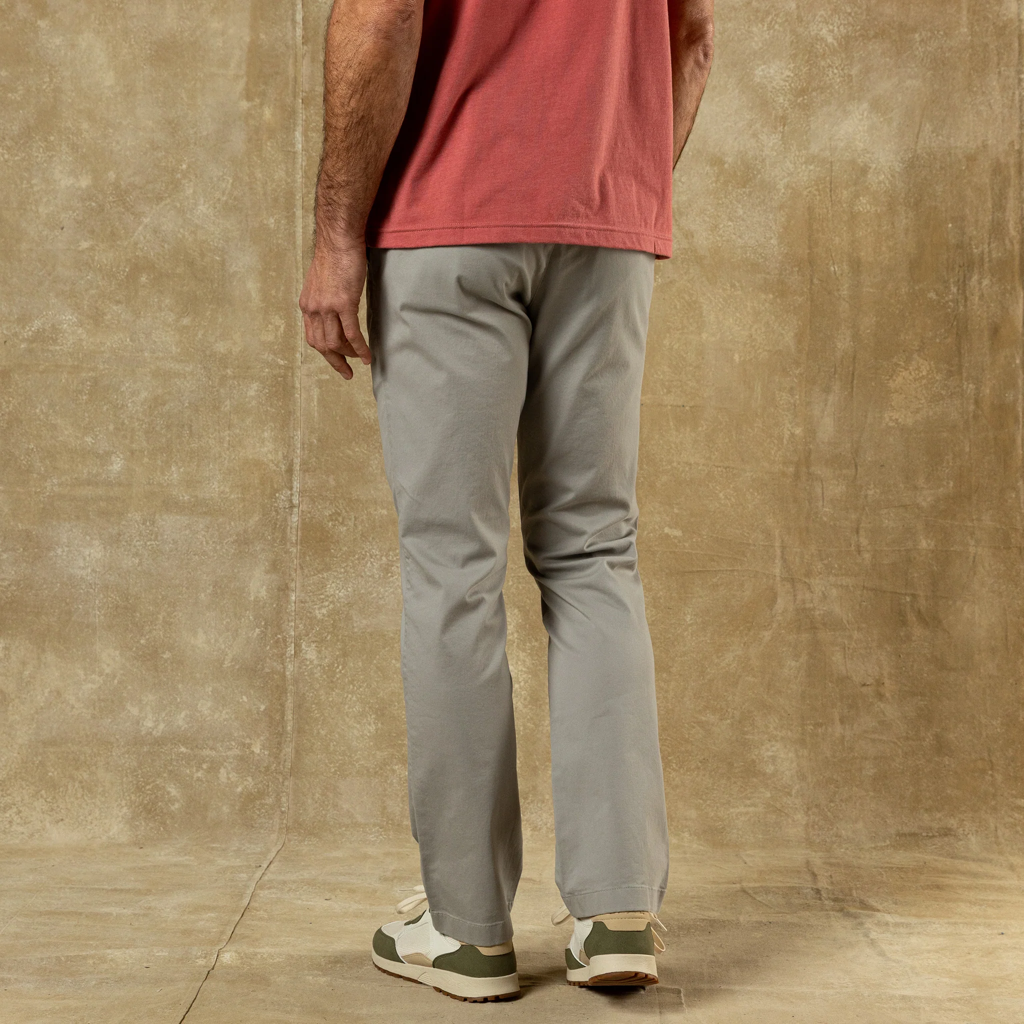 Classic Fit Gold School Chino - Dove Grey - Image 2
