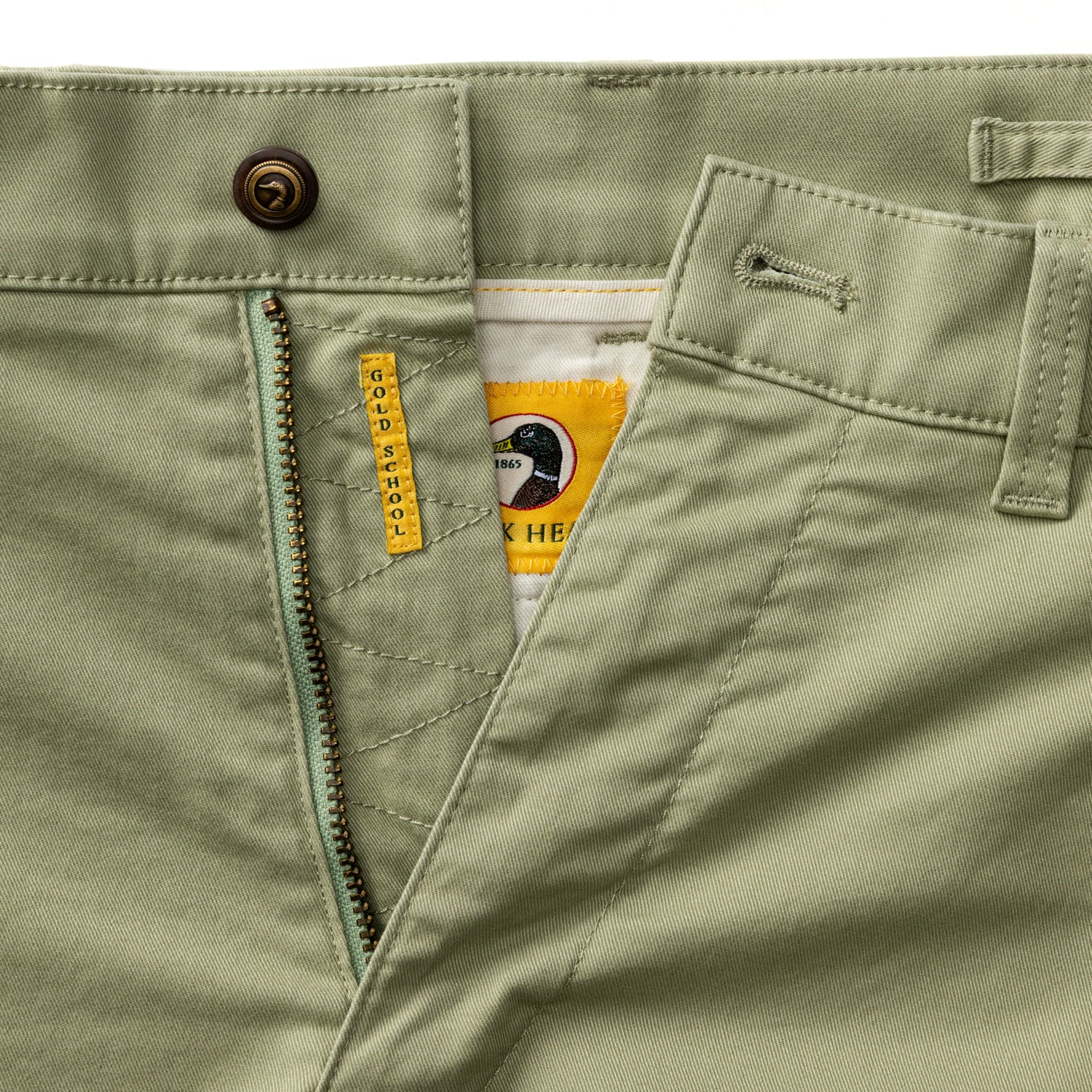 Classic Fit Gold School Chino - Tea Leaf - Image 4
