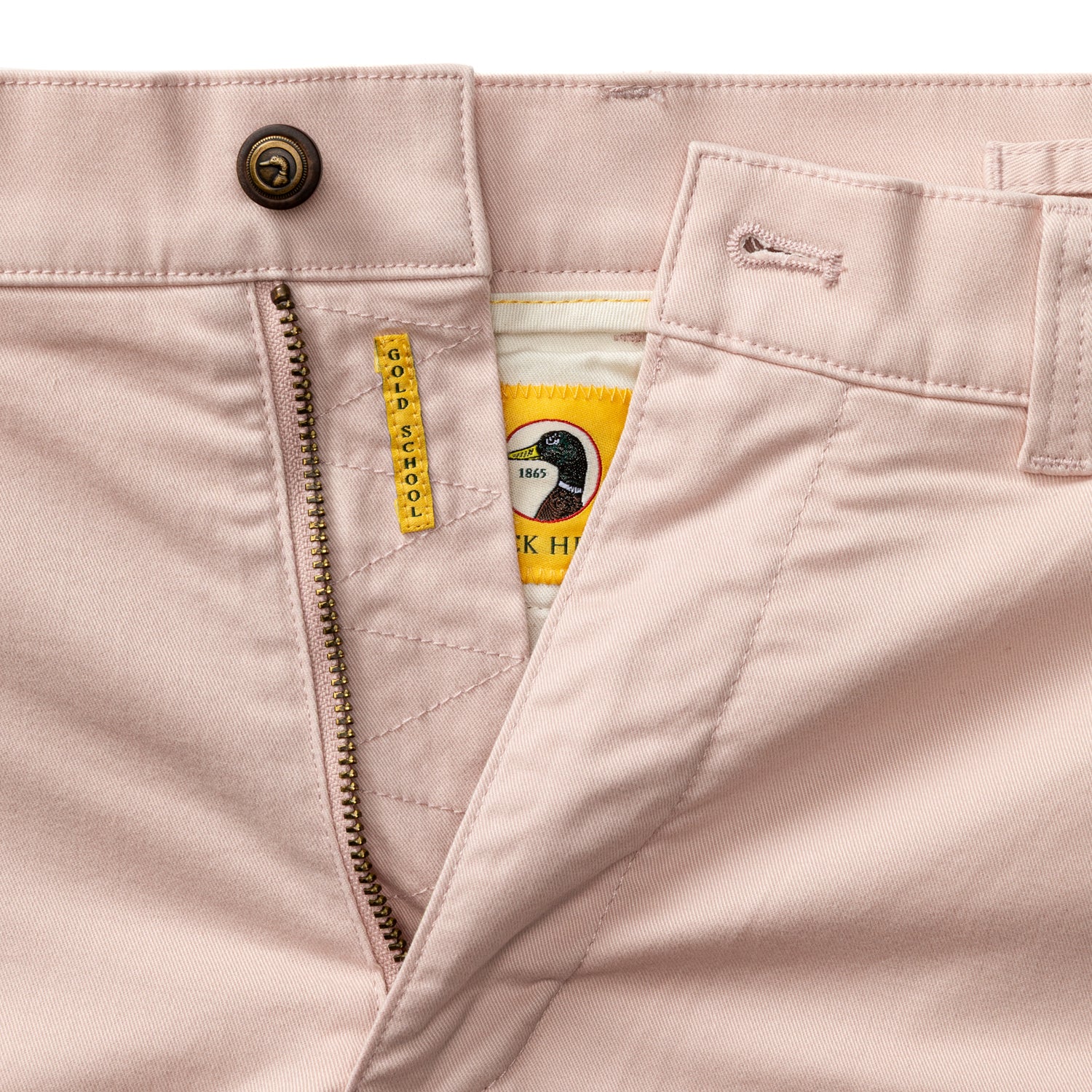 Classic Fit Gold School Chino - Washed Pink - Image 4
