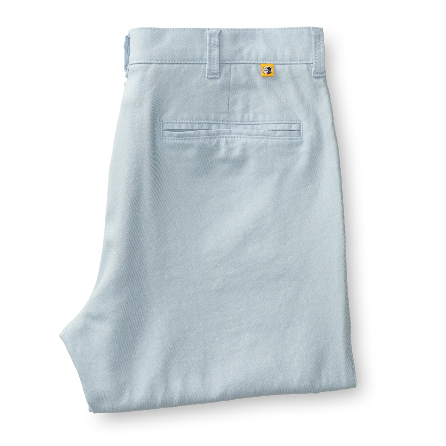 Classic Fit Linen Gold School Chino - Heather Blue - Image 3
