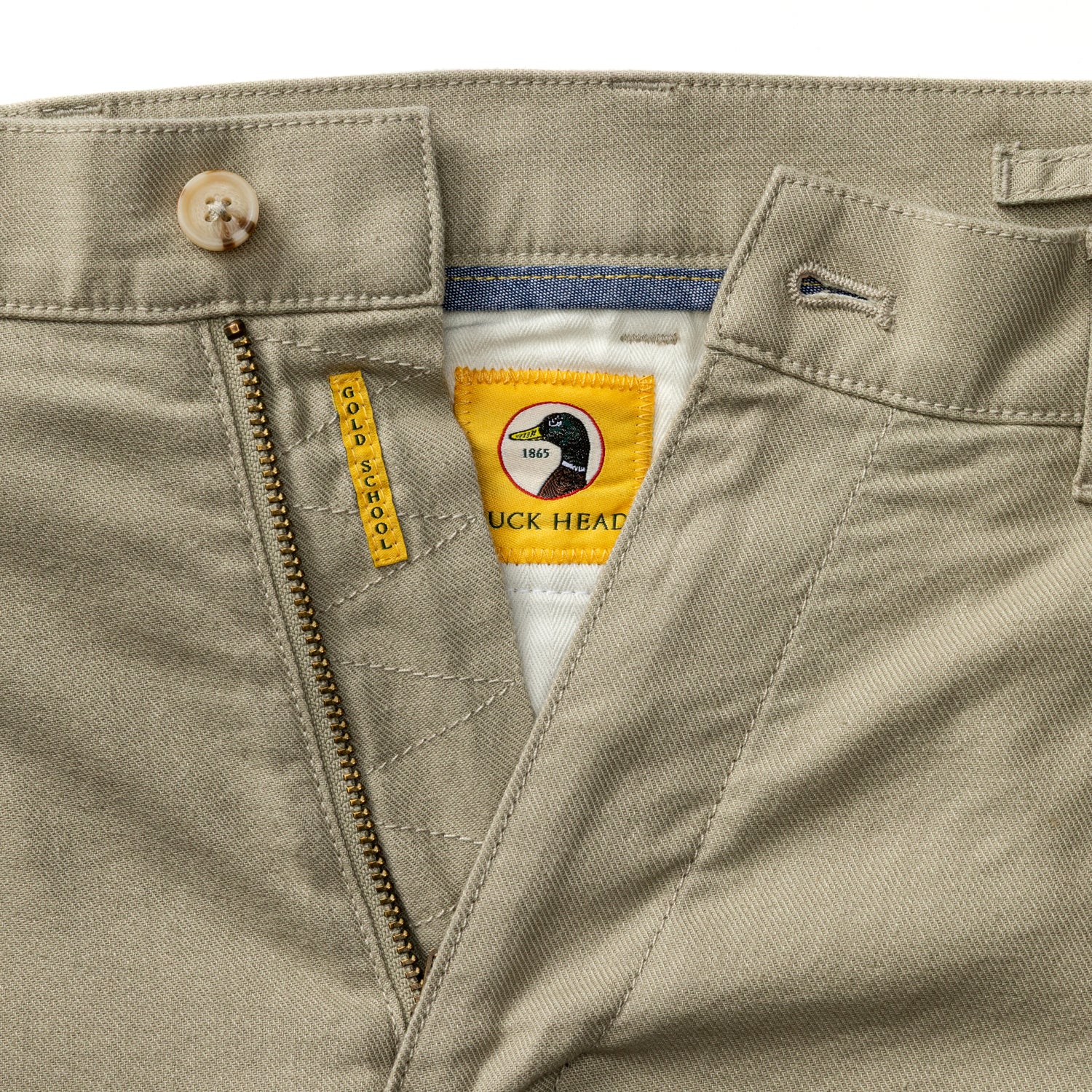 Classic Fit Linen Gold School Chino - Toasted Khaki - Image 4