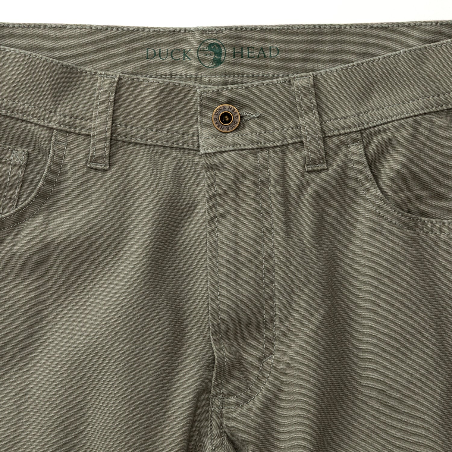 Classic Fit Pinpoint Canvas Five-Pocket - Mist Grey - Image 4