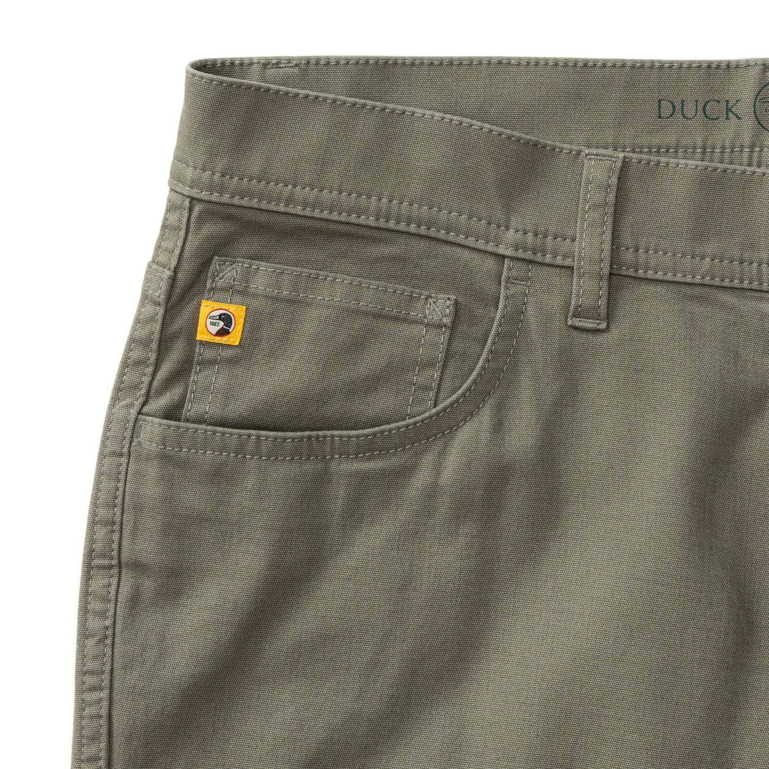 Classic Fit Pinpoint Canvas Five-Pocket - Mist Grey - Image 5