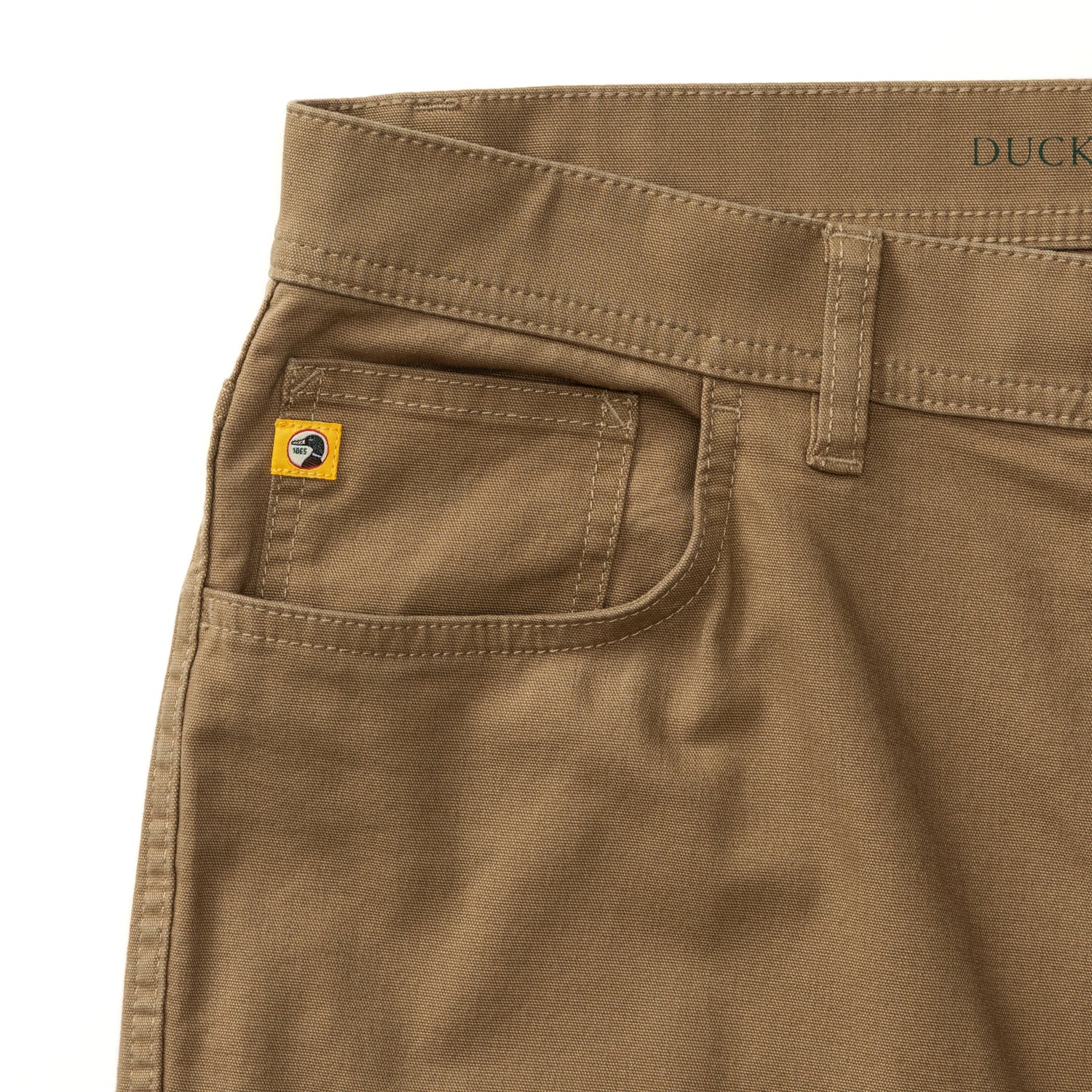 Classic Fit Pinpoint Canvas Five-Pocket - Weathered Oak - Image 5