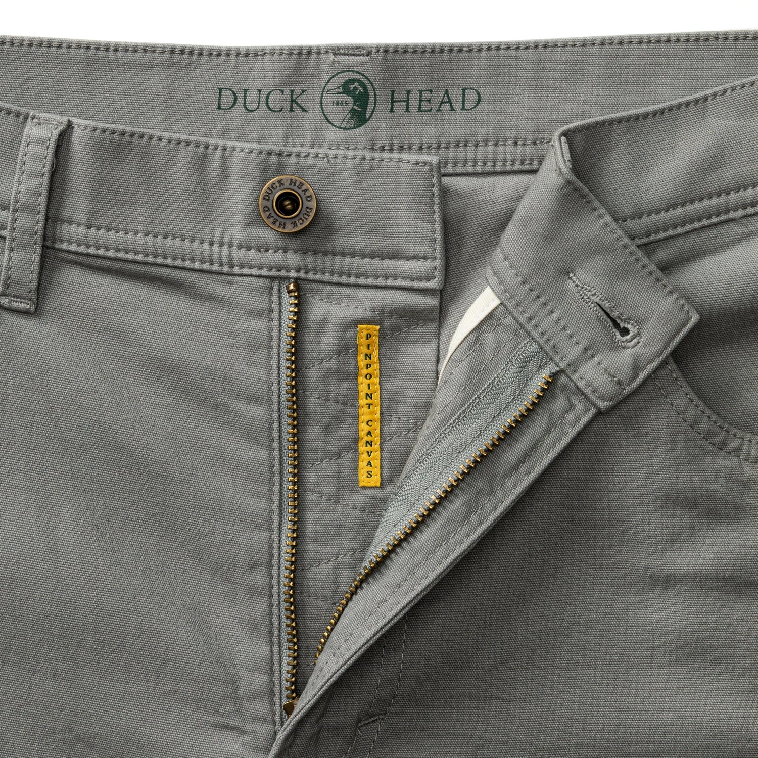 Classic Fit Pinpoint Canvas Five-Pocket - Shadow Grey - Image 4