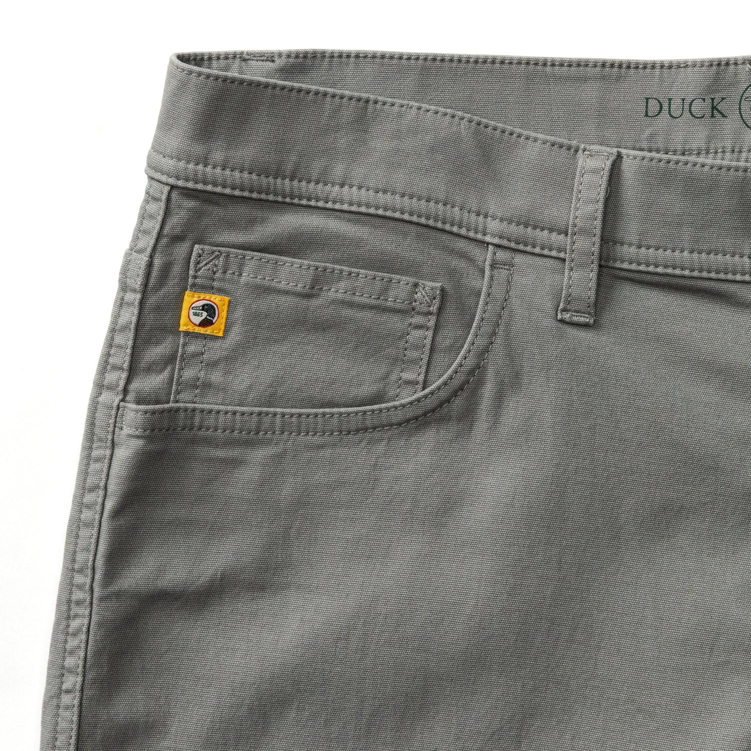Classic Fit Pinpoint Canvas Five-Pocket - Shadow Grey - Image 5