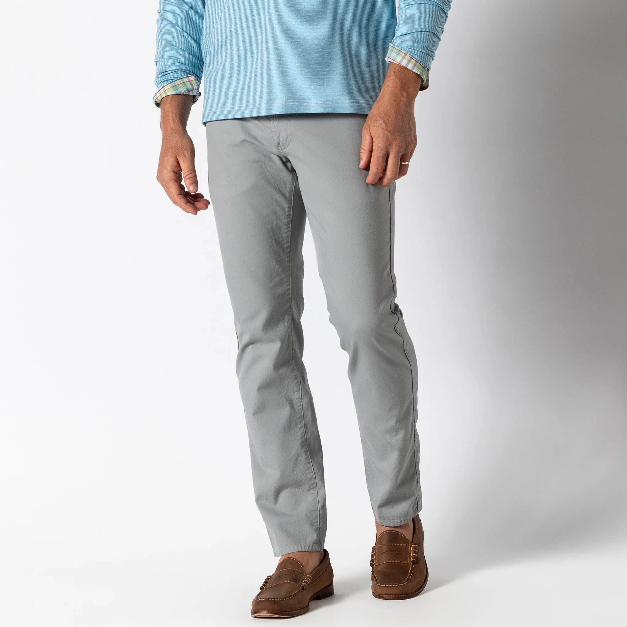 Classic Fit Pinpoint Canvas Five-Pocket - Image 5