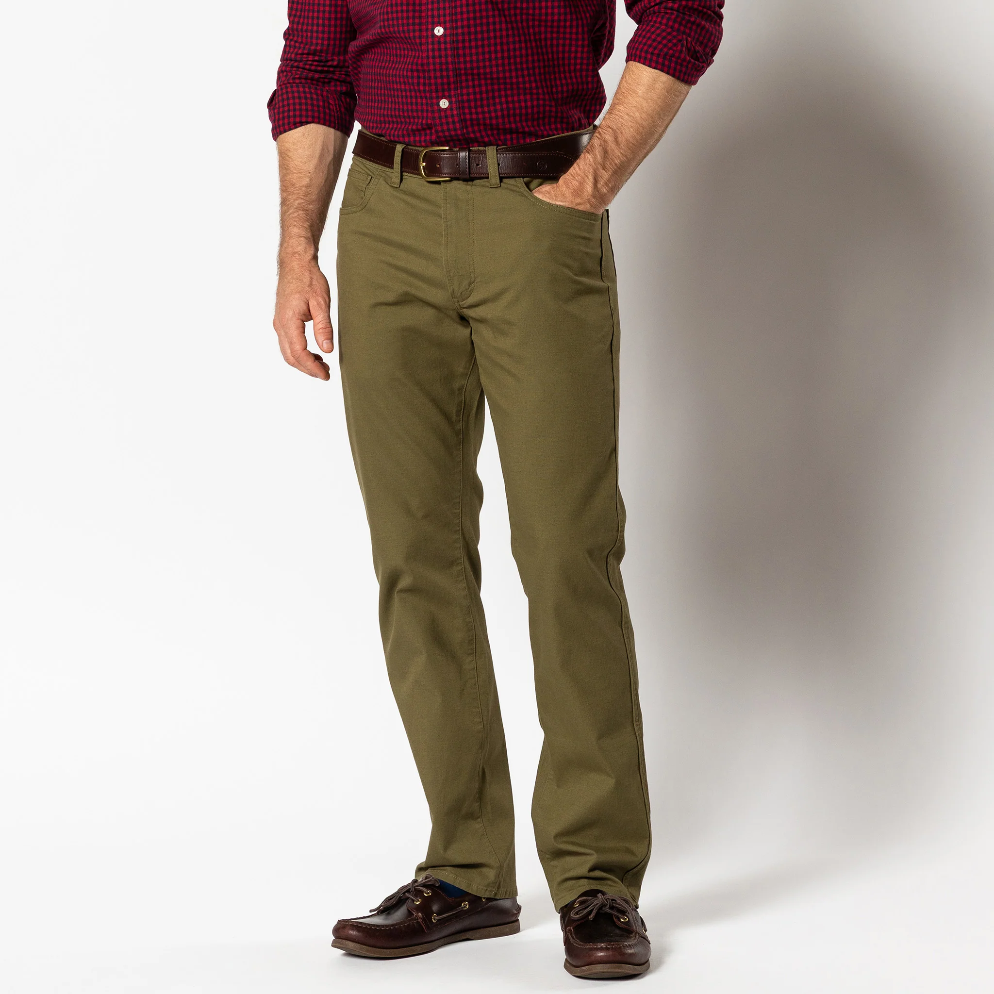 Classic Fit Pinpoint Canvas Five-Pocket - Image 12