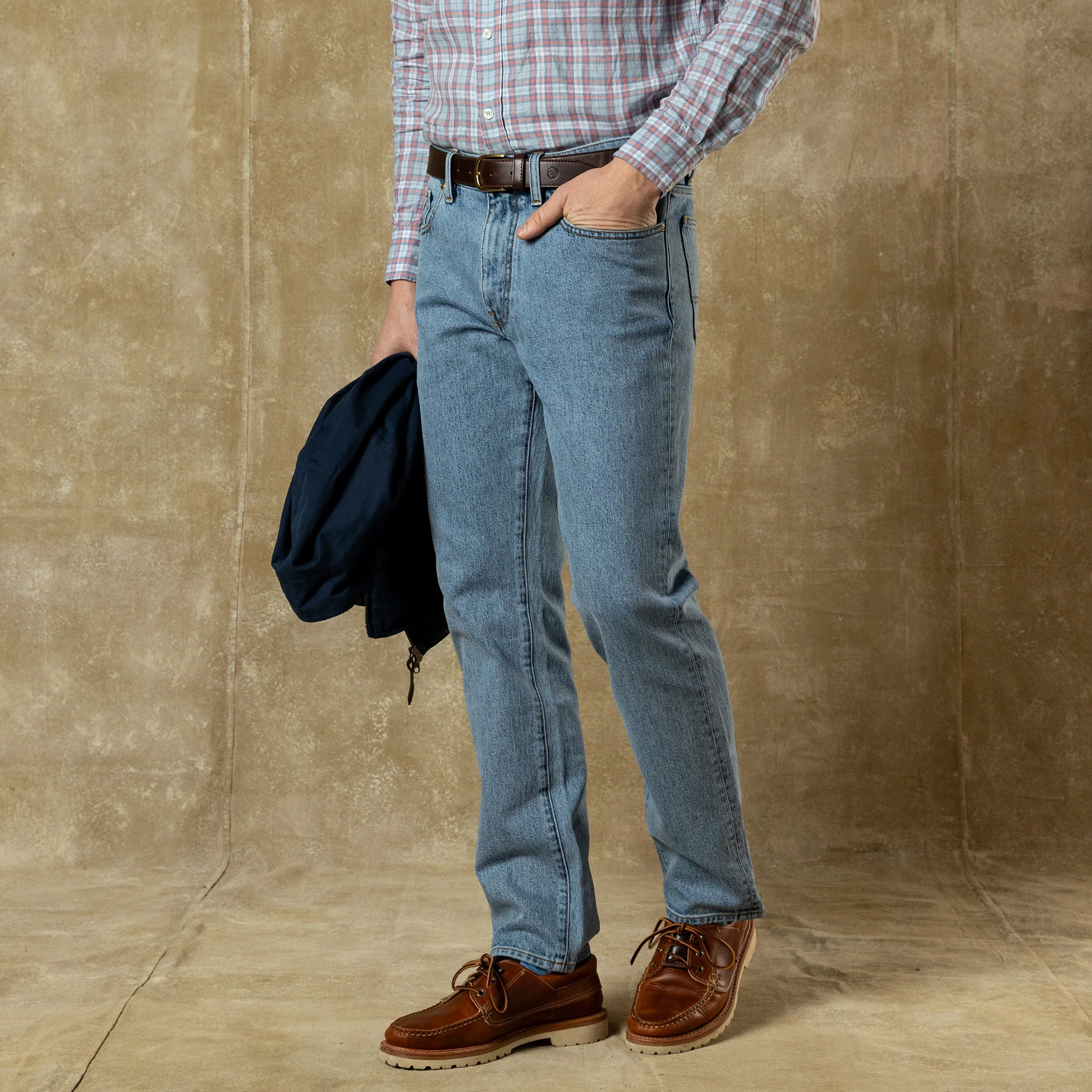 Classic Straight Denim - Light Wash - Image 3