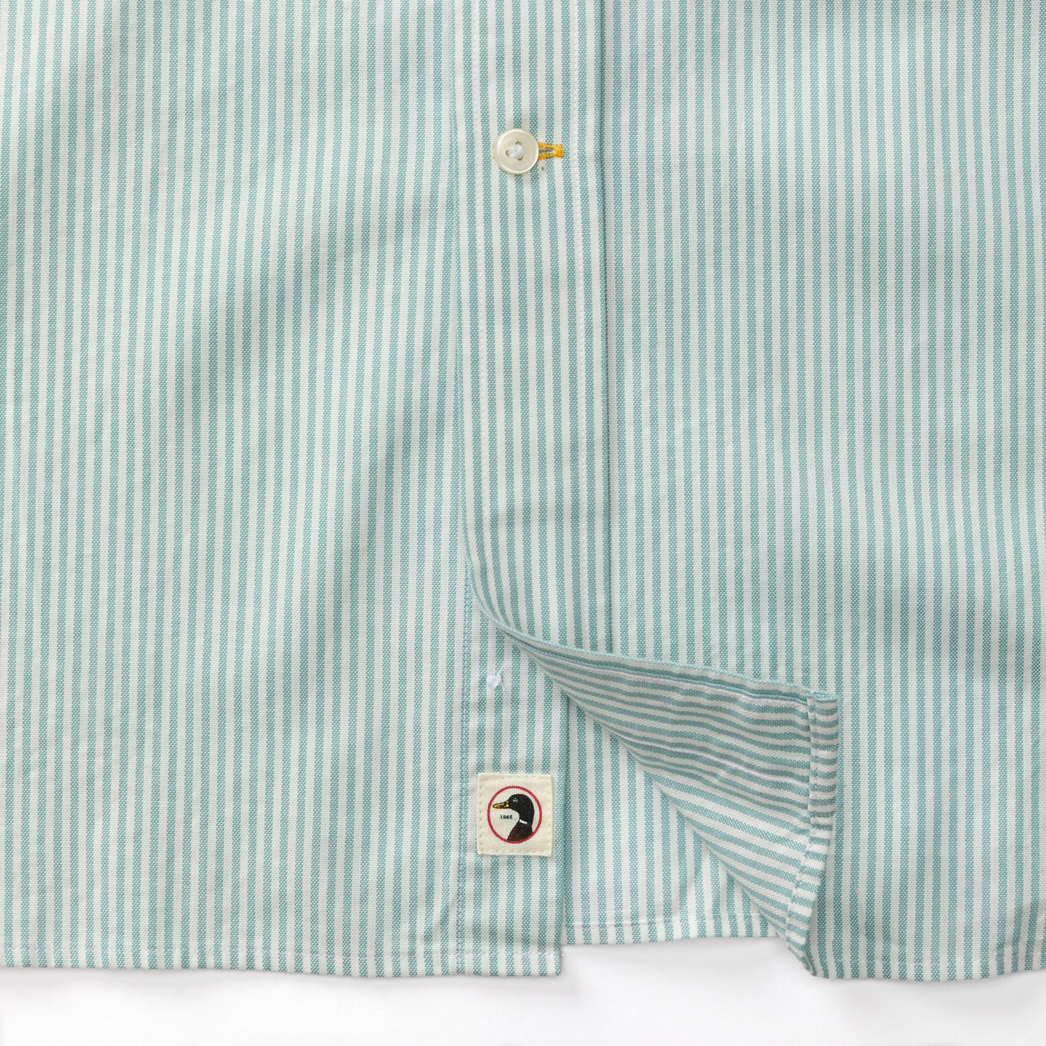 Cotton Oxford Sport Shirt - Collins Stripe - Marine Blue - Image 5
