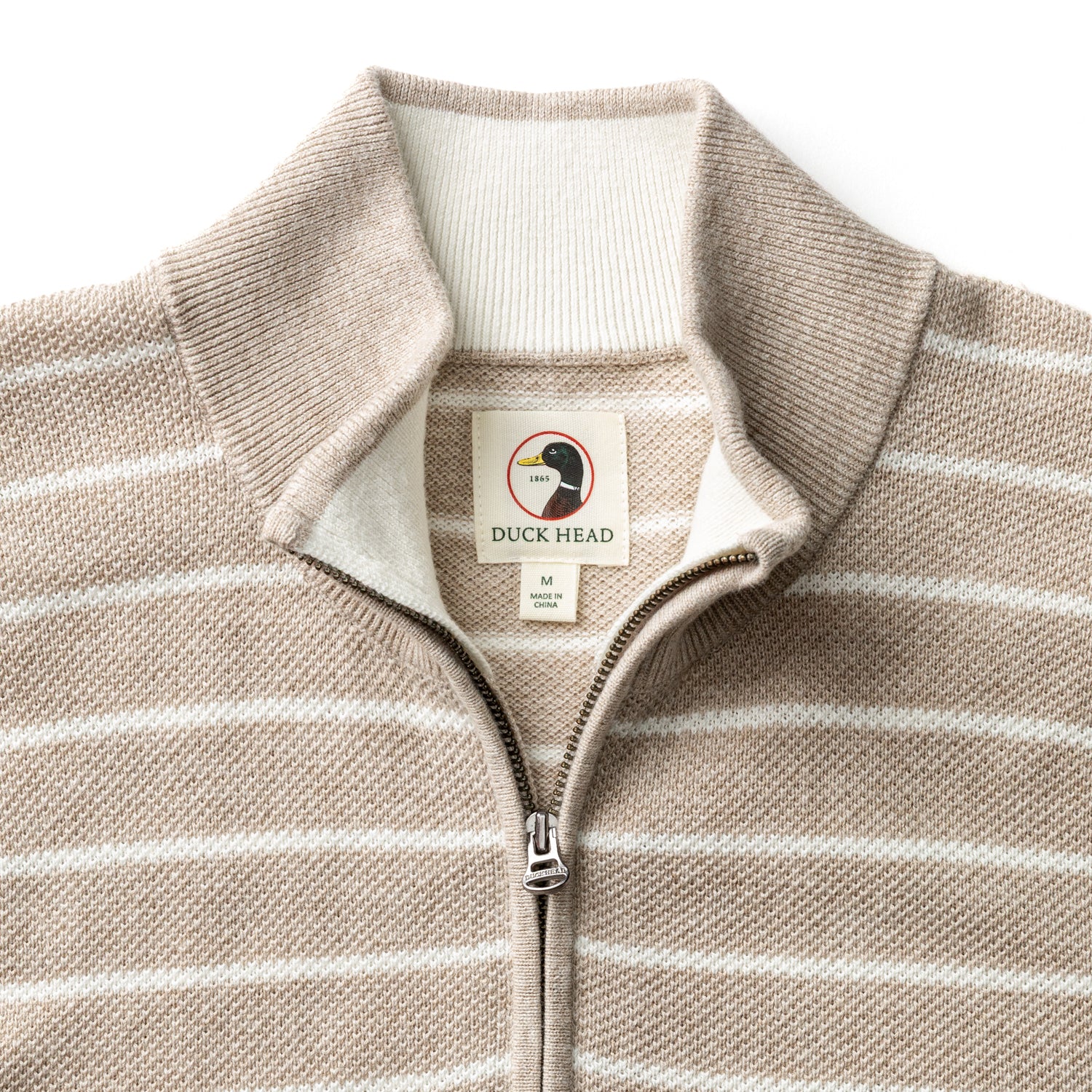 Colton Pique 1/4 Zip Sweater - Khaki Heather - Image 4
